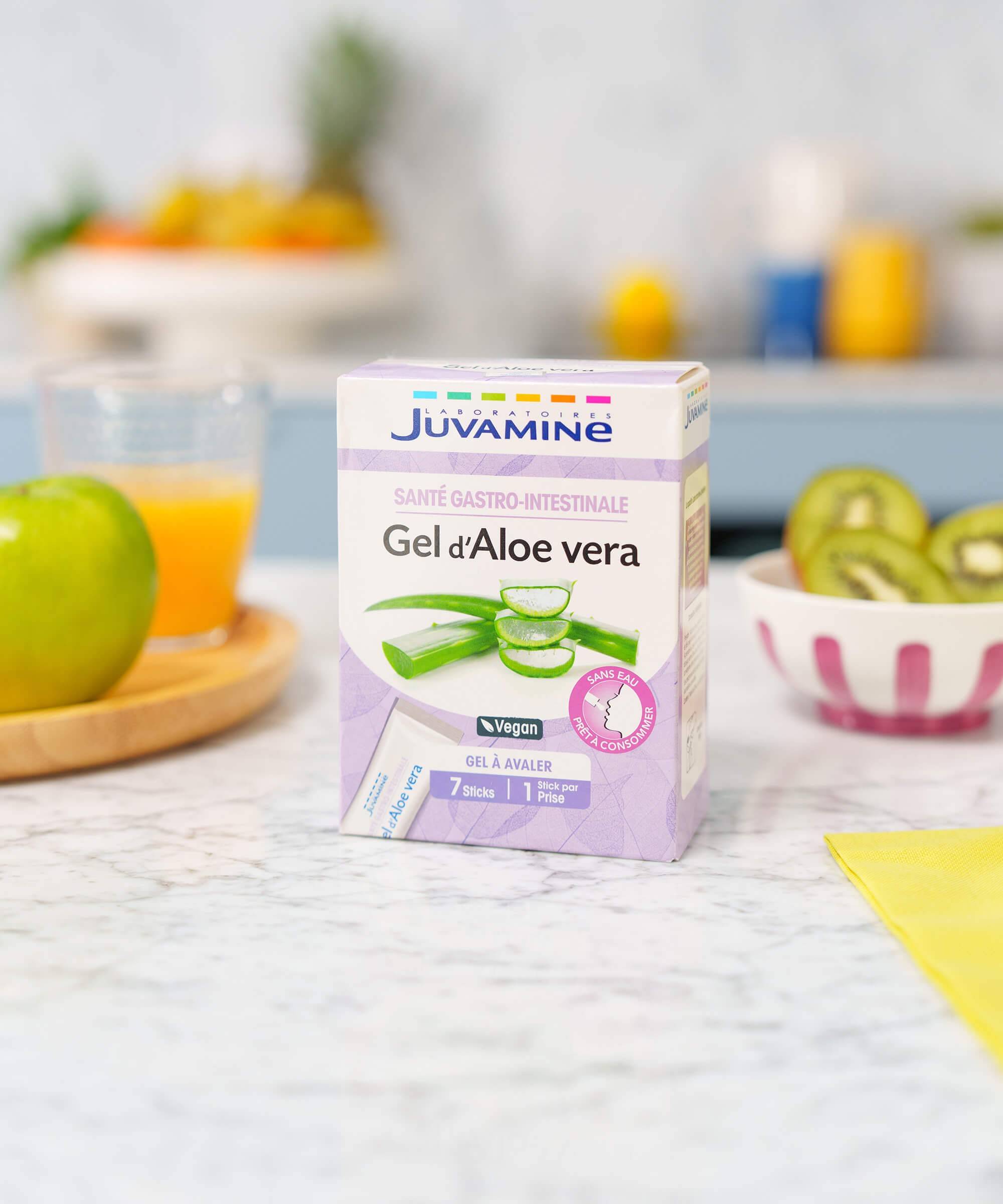 Gel d'Aloe Vera - Bien-être Gastro-Intestinal 7 sticks | Juvamine