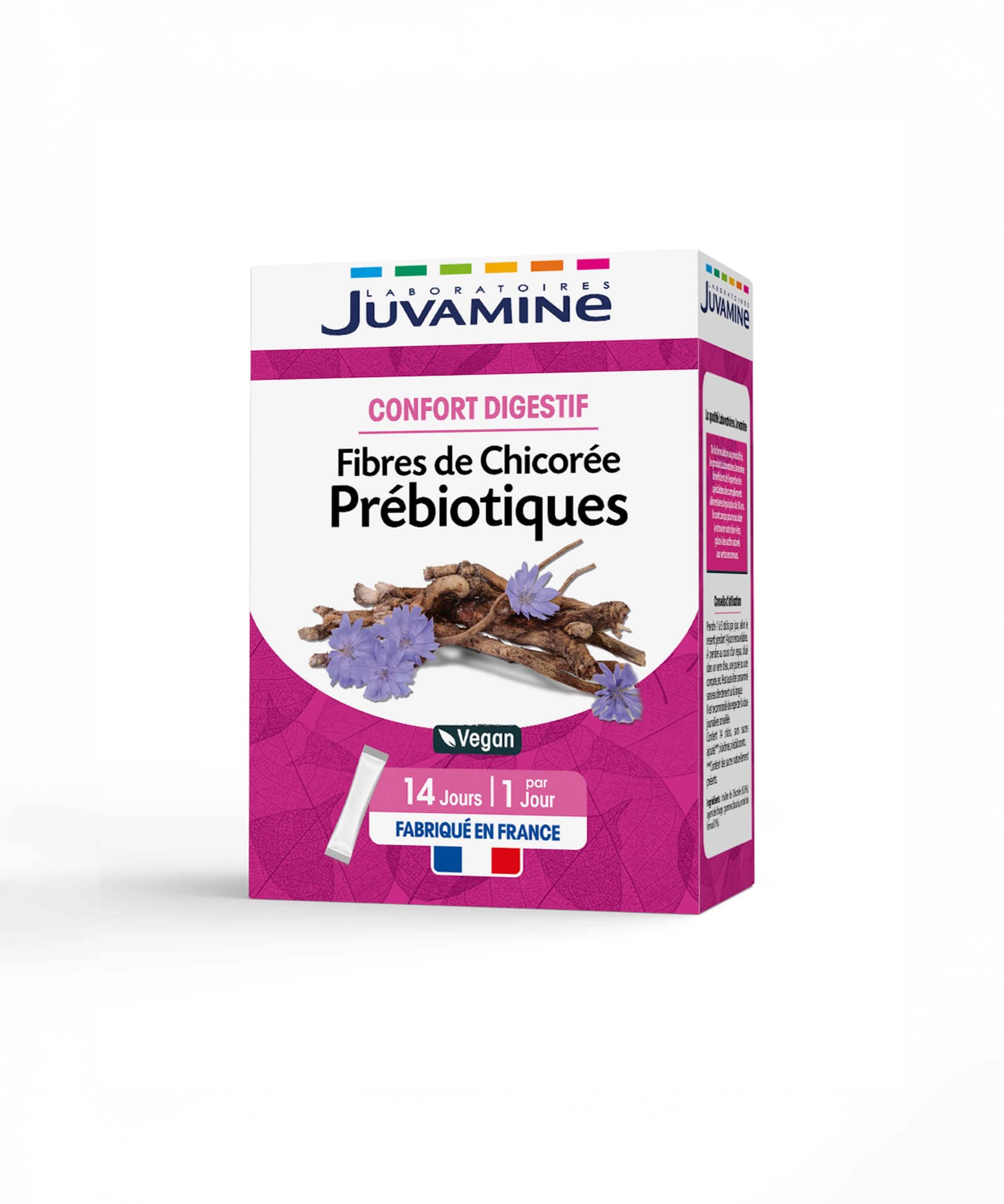 Prébiotiques Fibres de Chicorée - Confort Digestif 14 sticks | Juvamine
