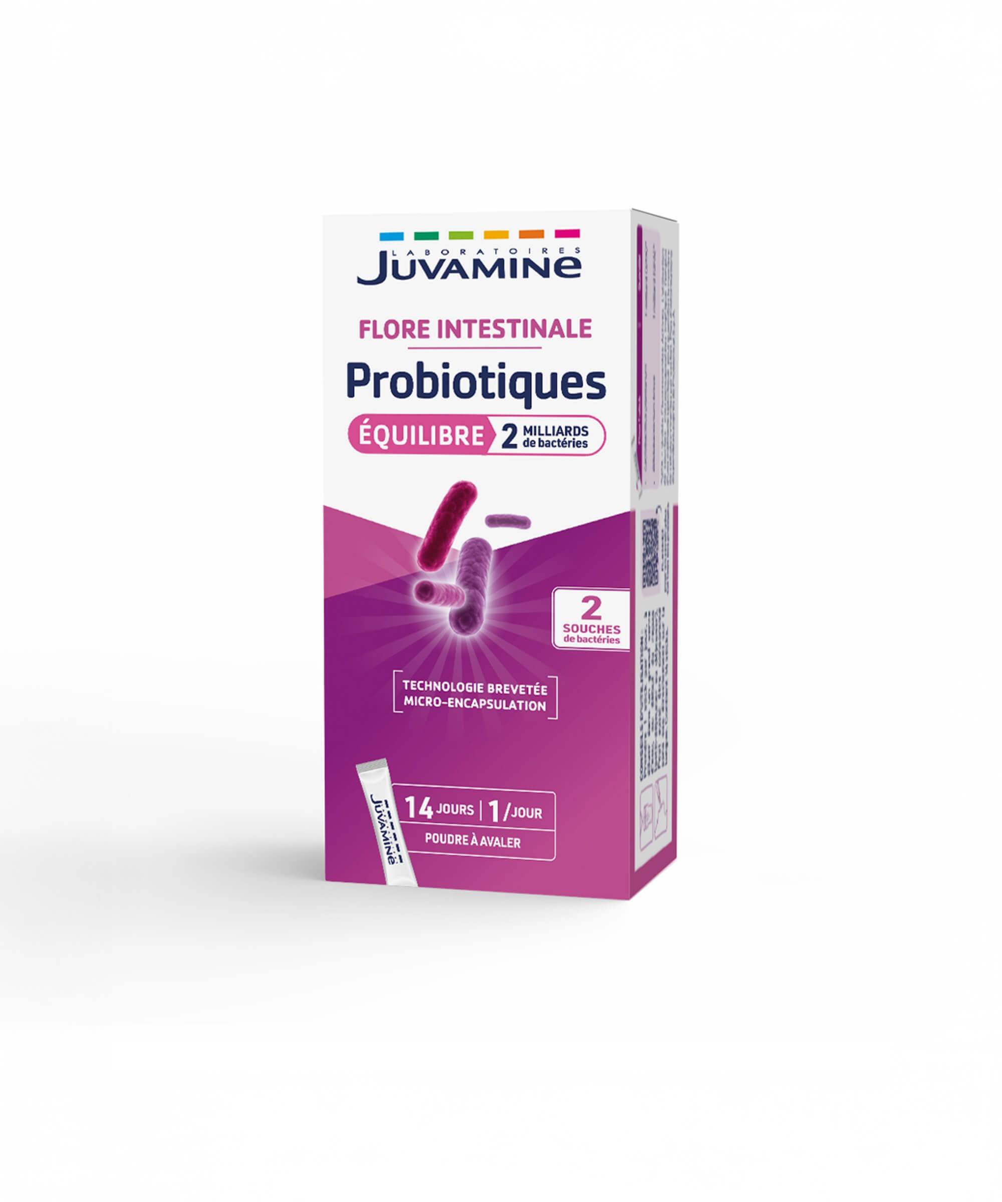 Probiotiques Équilibre - Flore Intestinale 14 sticks | Juvamine