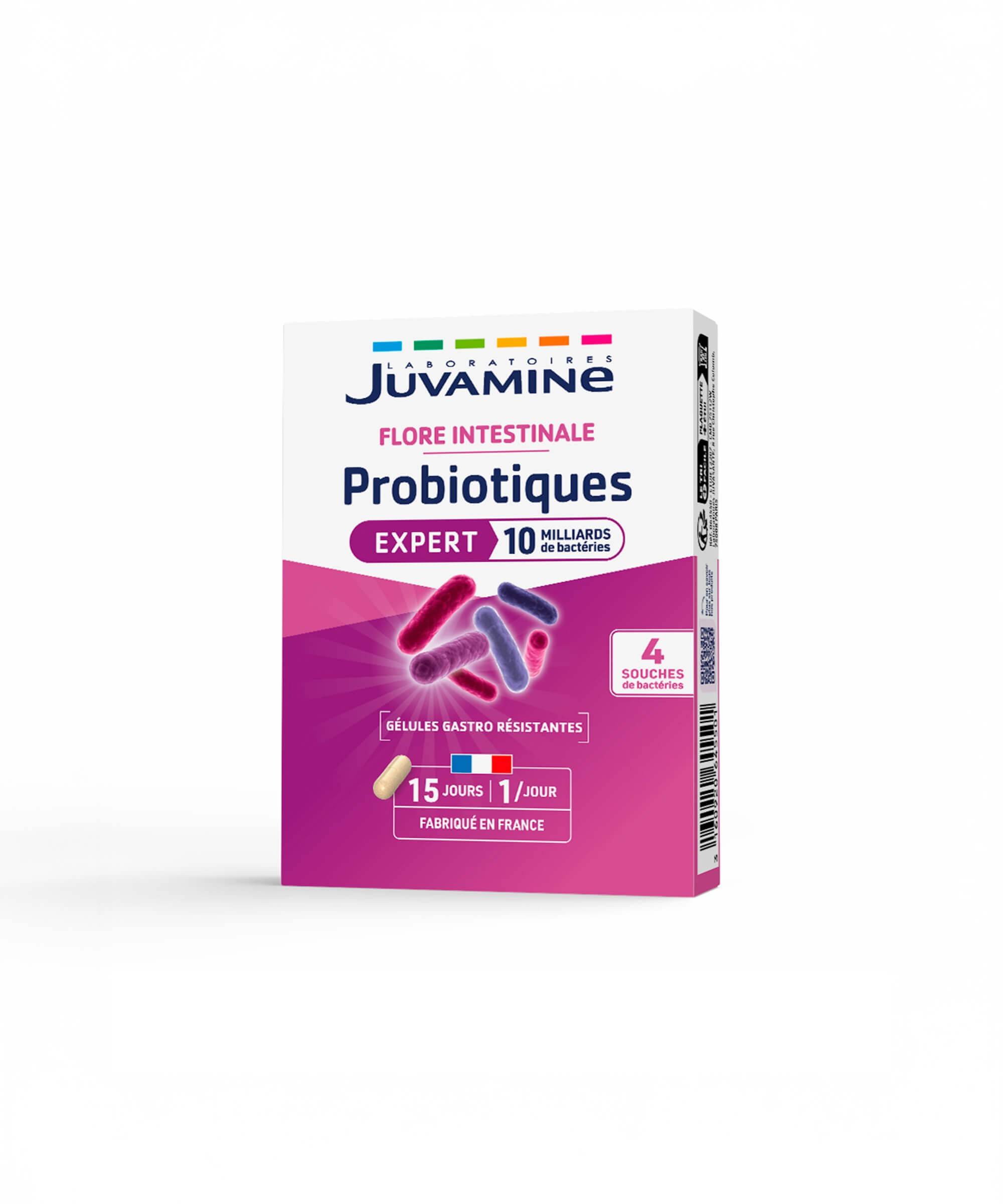 Probiotiques Expert - Flore Intestinale 15 gélules Gastro-Résistantes | Juvamine
