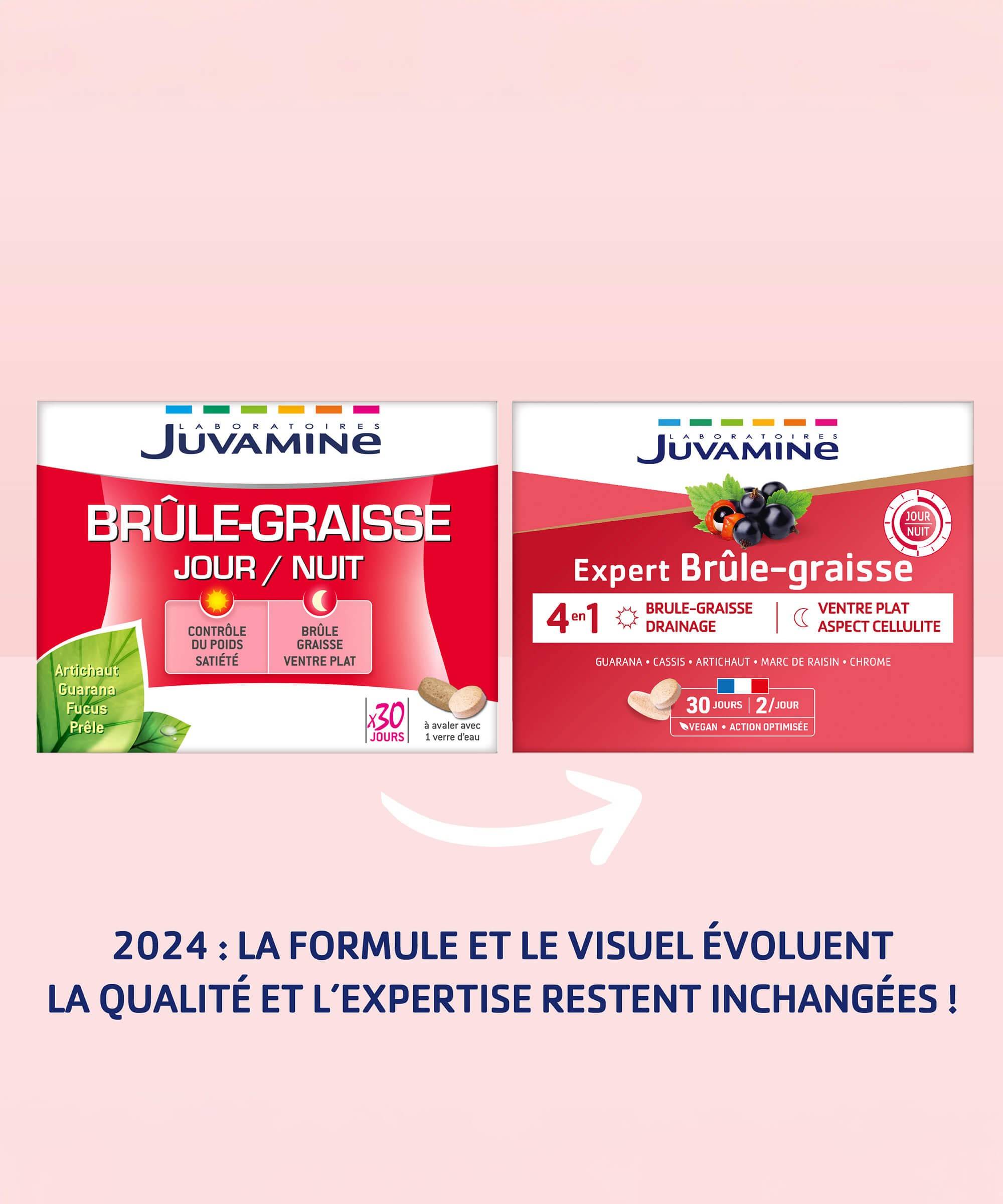 Expert Brûle-Graisse Jour/Nuit - 60 Comprimés | Juvamine