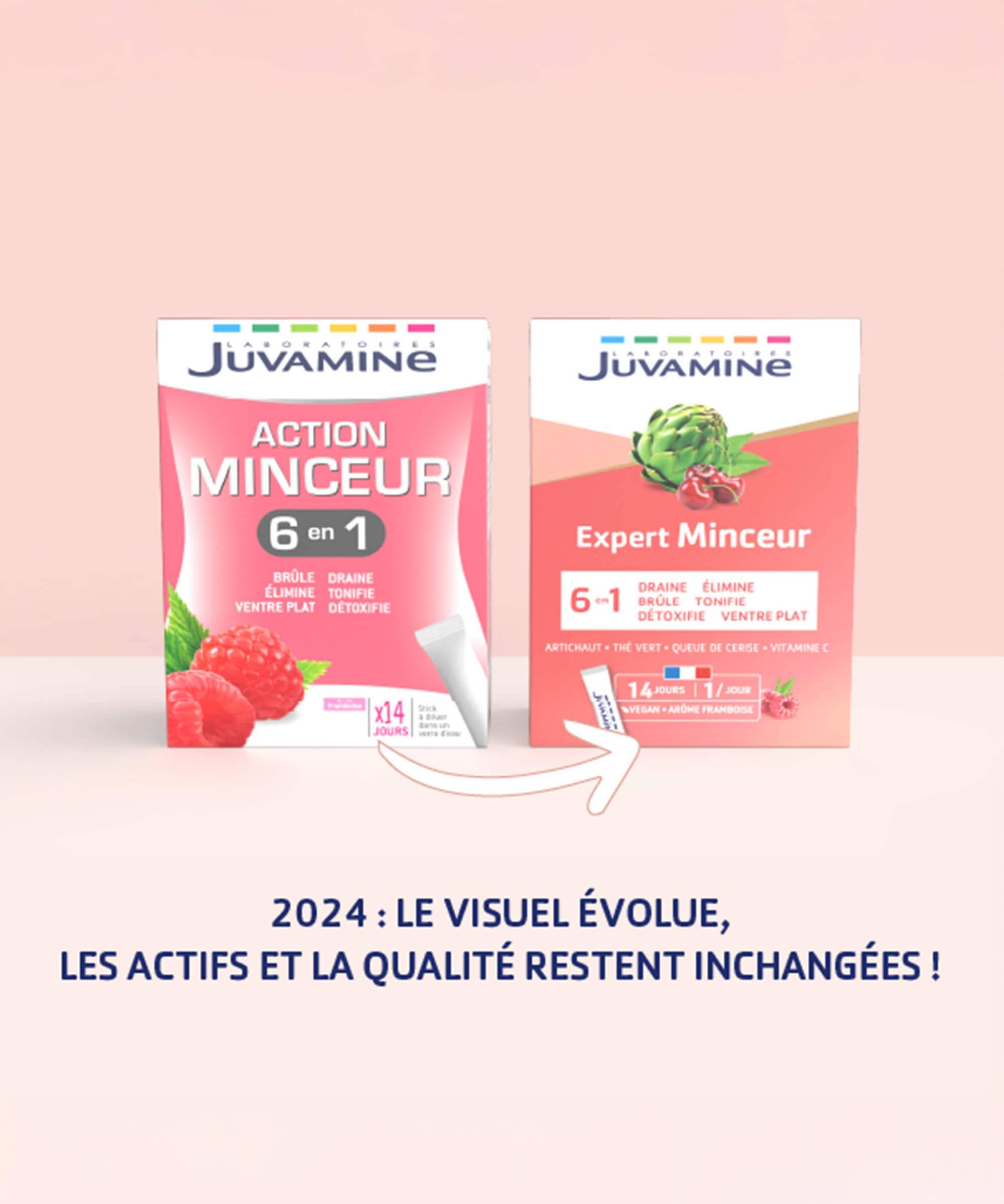 Expert Minceur 6-en-1 - 14 Sticks de Poudre | Juvamine