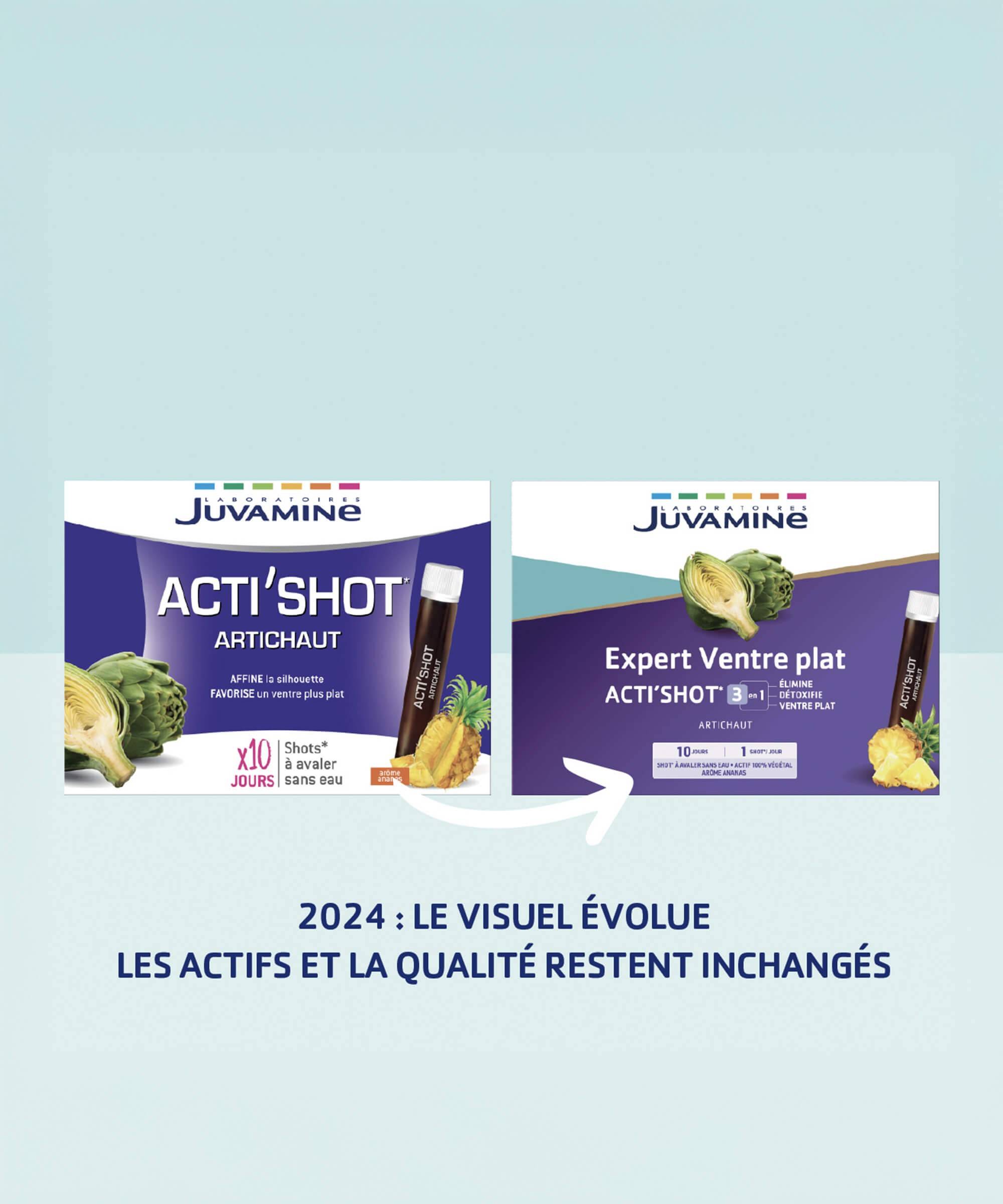 Expert Ventre Plat Acti'Shot 3-en-1 - Élimination 10 shots | Juvamine