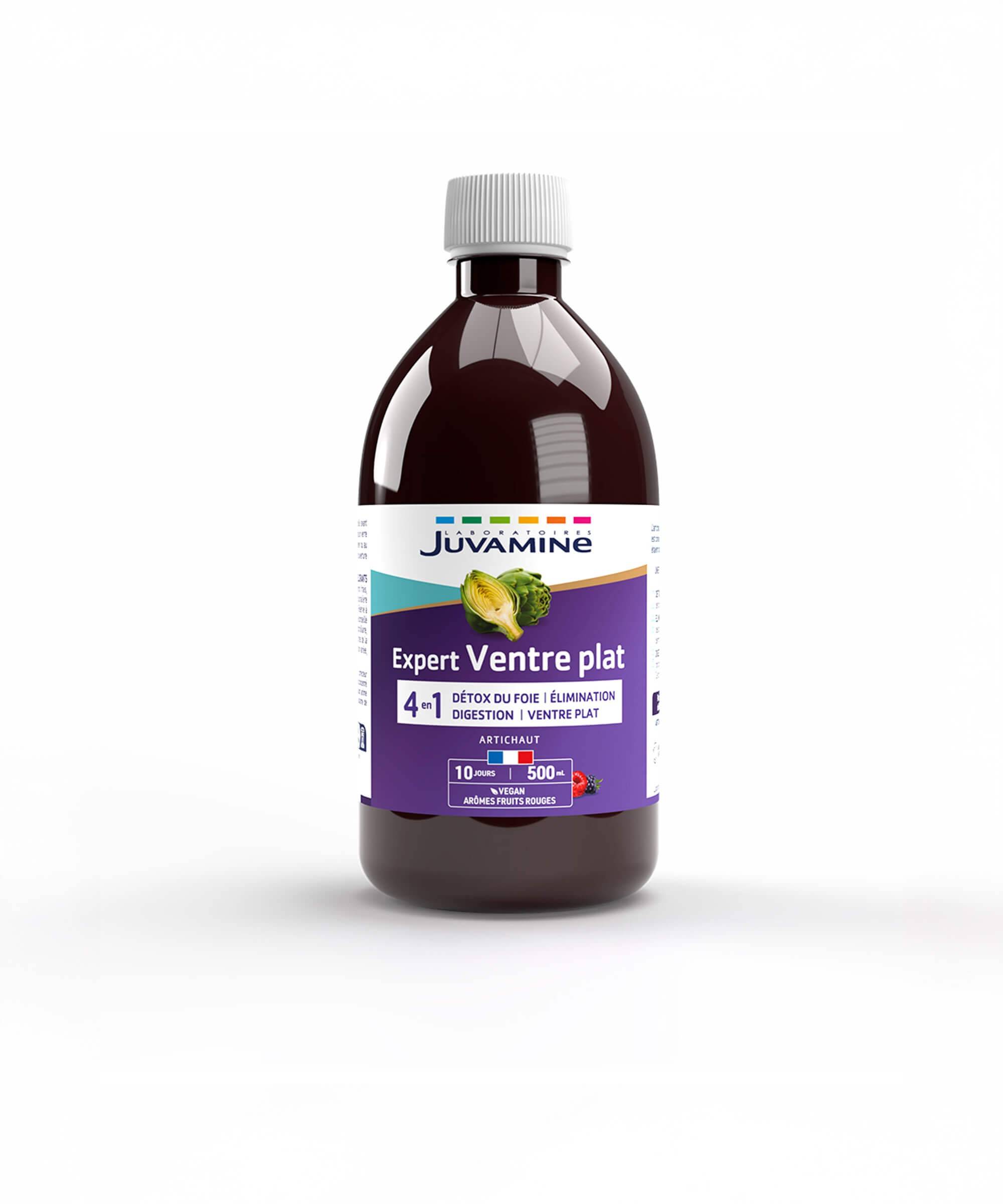 Expert Ventre Plat Artichaut 4-en-1 - Détox 500 ml à diluer | Juvamine