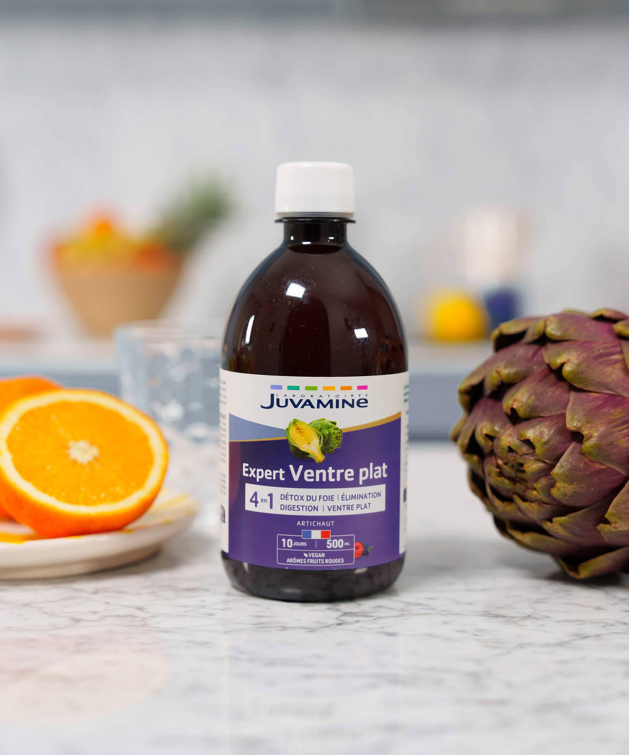 Expert Ventre Plat Artichaut 4-en-1 - Détox 500 ml à diluer | Juvamine