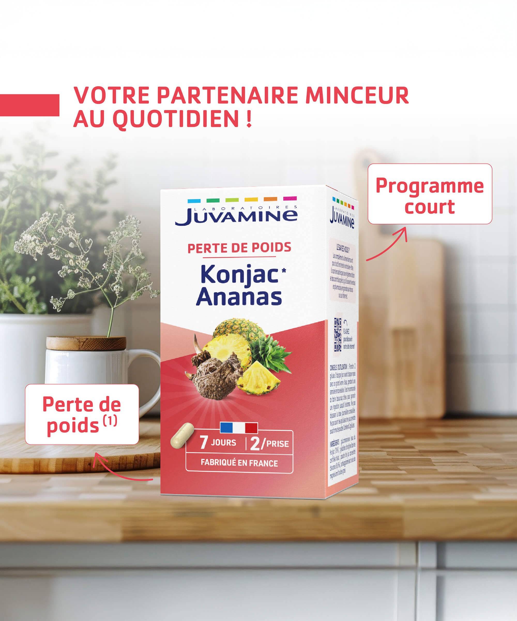 Konjac Ananas - Perte de Poids 14 gélules | Juvamine