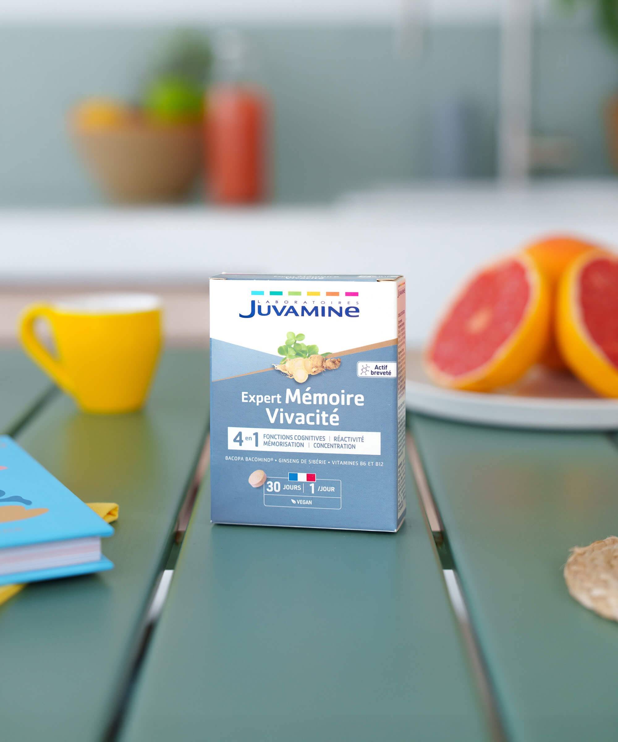 Expert Mémoire Vivacité 4-en-1 - Cognition 30 comprimés | Juvamine