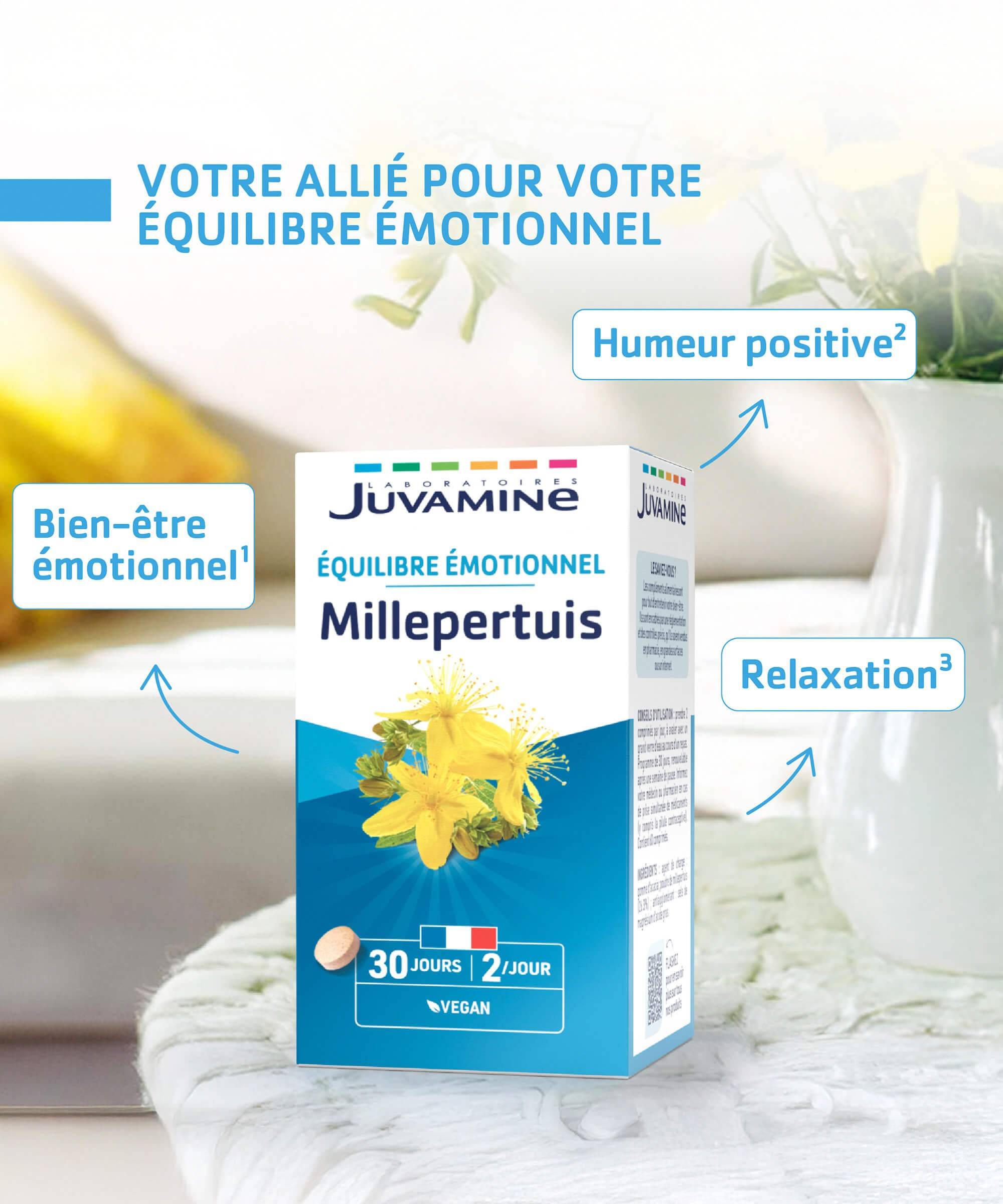 Millepertuis - Équilibre Émotionnel 60 comprimés | Juvamine