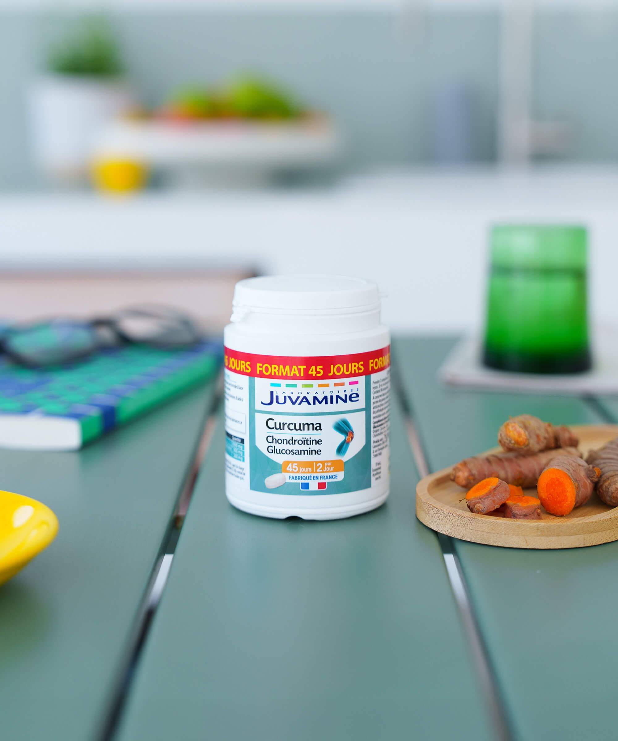 Curcuma Chondroïtine Glucosamine - Articulations 90 comprimés | Juvamine