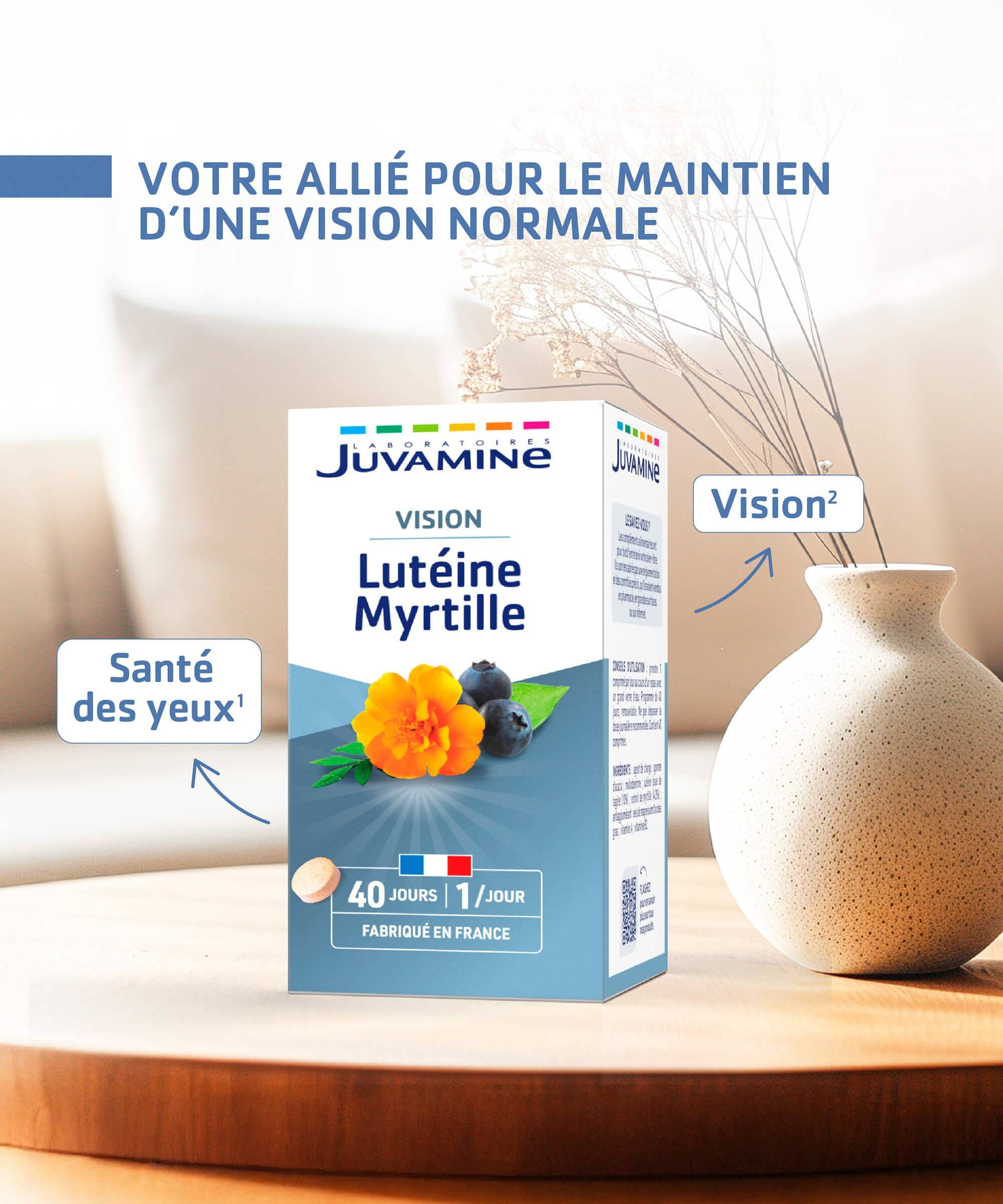 Lutéine Myrtille - Vision, 40 comprimés | Juvamine