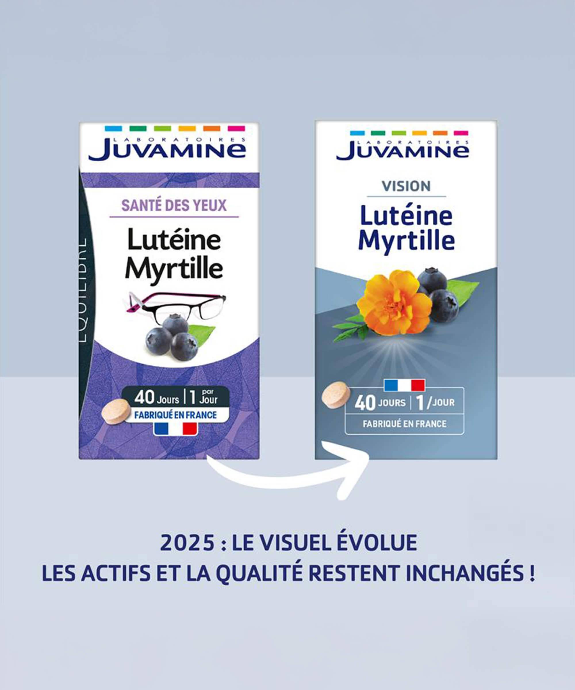 Lutéine Myrtille - Vision, 40 comprimés | Juvamine