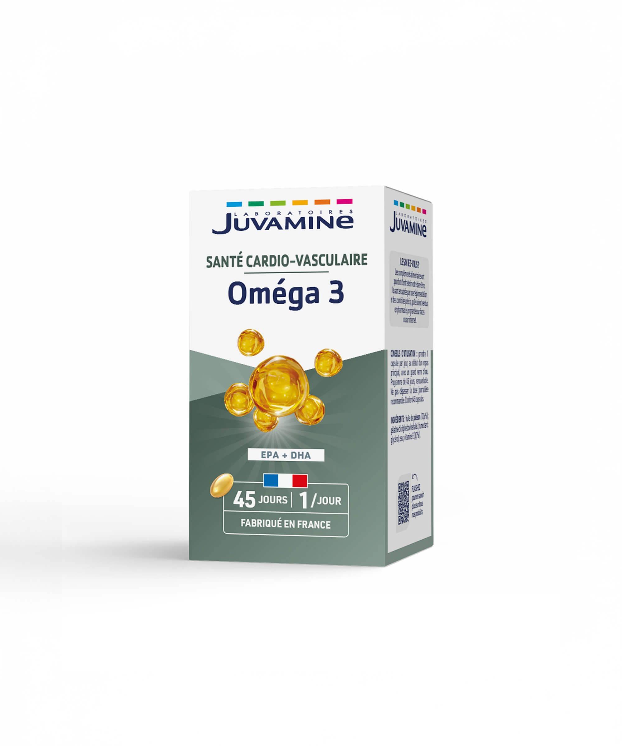 Oméga 3 - Santé Cardio-Vasculaire 45 capsules | Juvamine