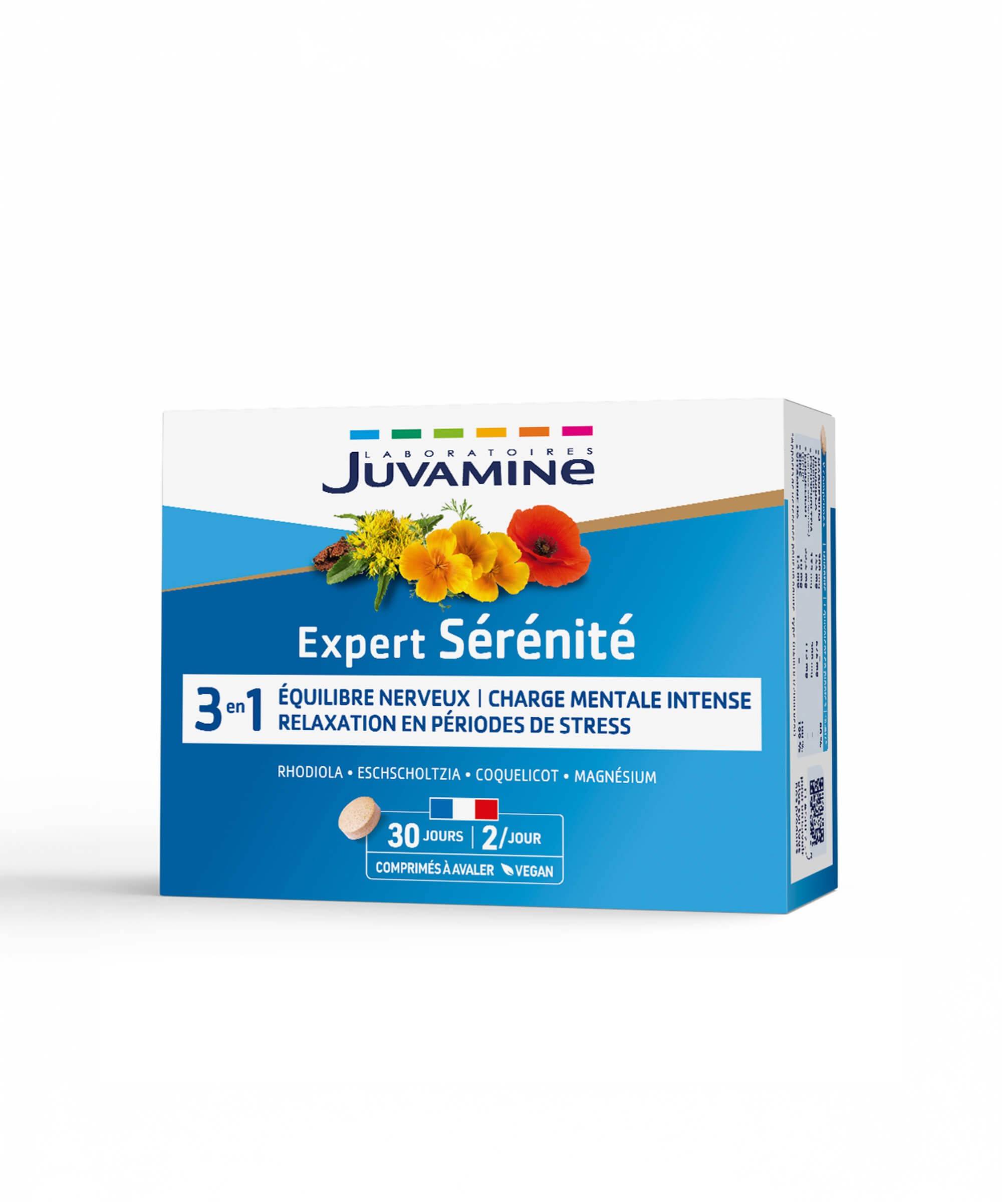 Expert Sérénité 3-en-1 - Équilibre 60 comprimés | Juvamine