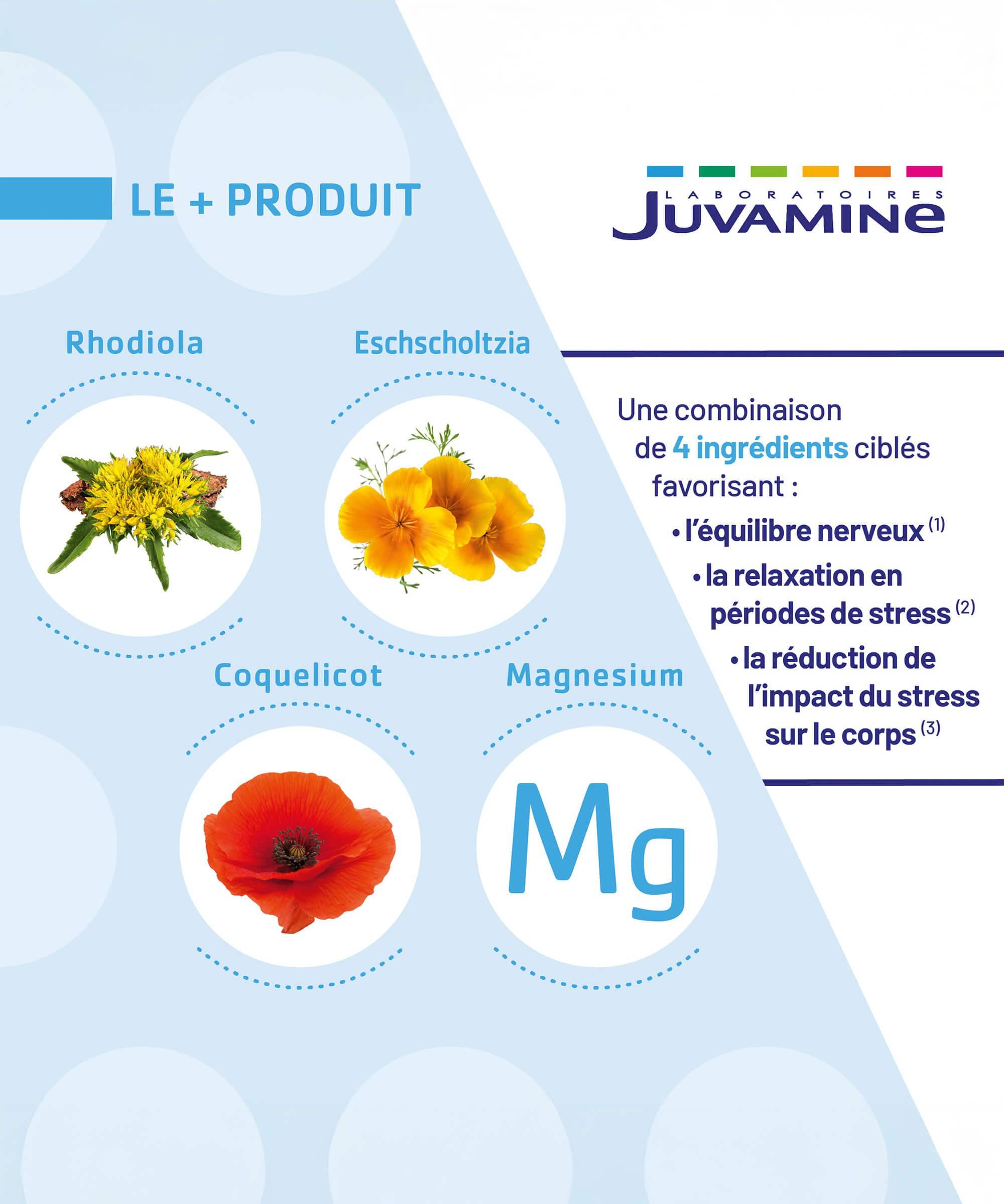 Expert Sérénité 3-en-1 - Équilibre 60 comprimés | Juvamine