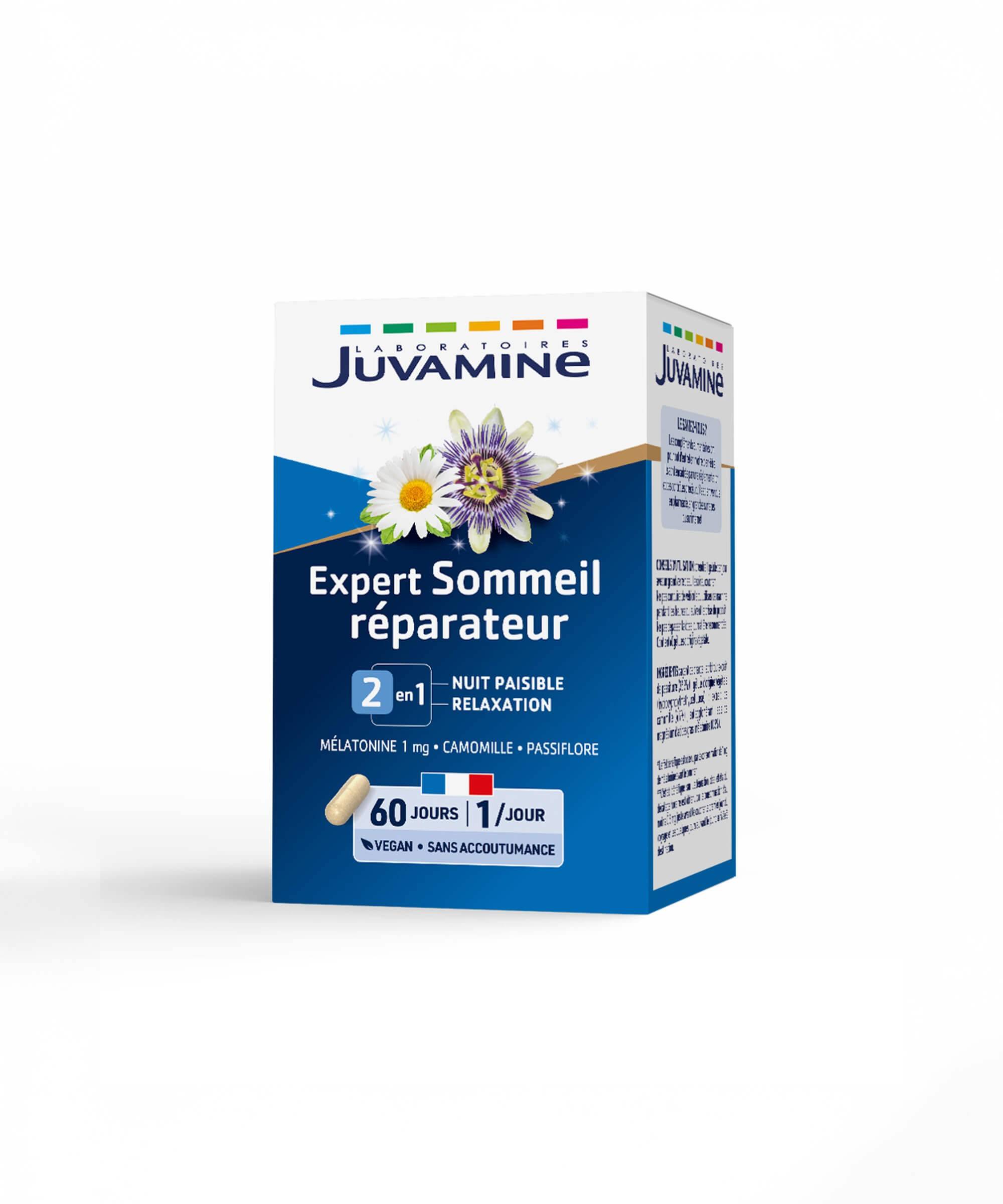Expert Sommeil Réparateur 2-en-1 - Nuit Paisible 60 gélules | Juvamine