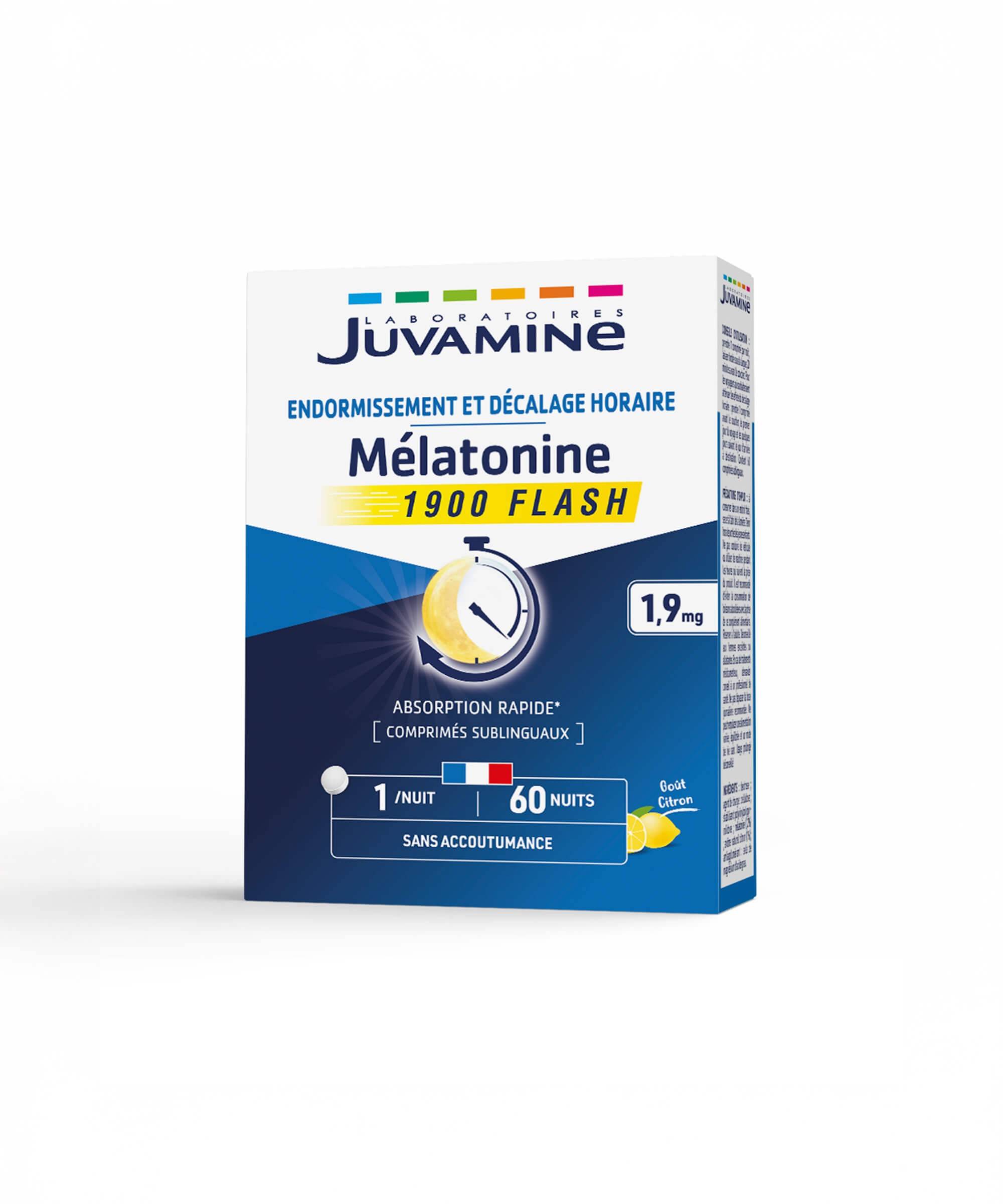 Mélatonine Flash - Endormissement plus Rapide* 60 comprimés | Juvamine