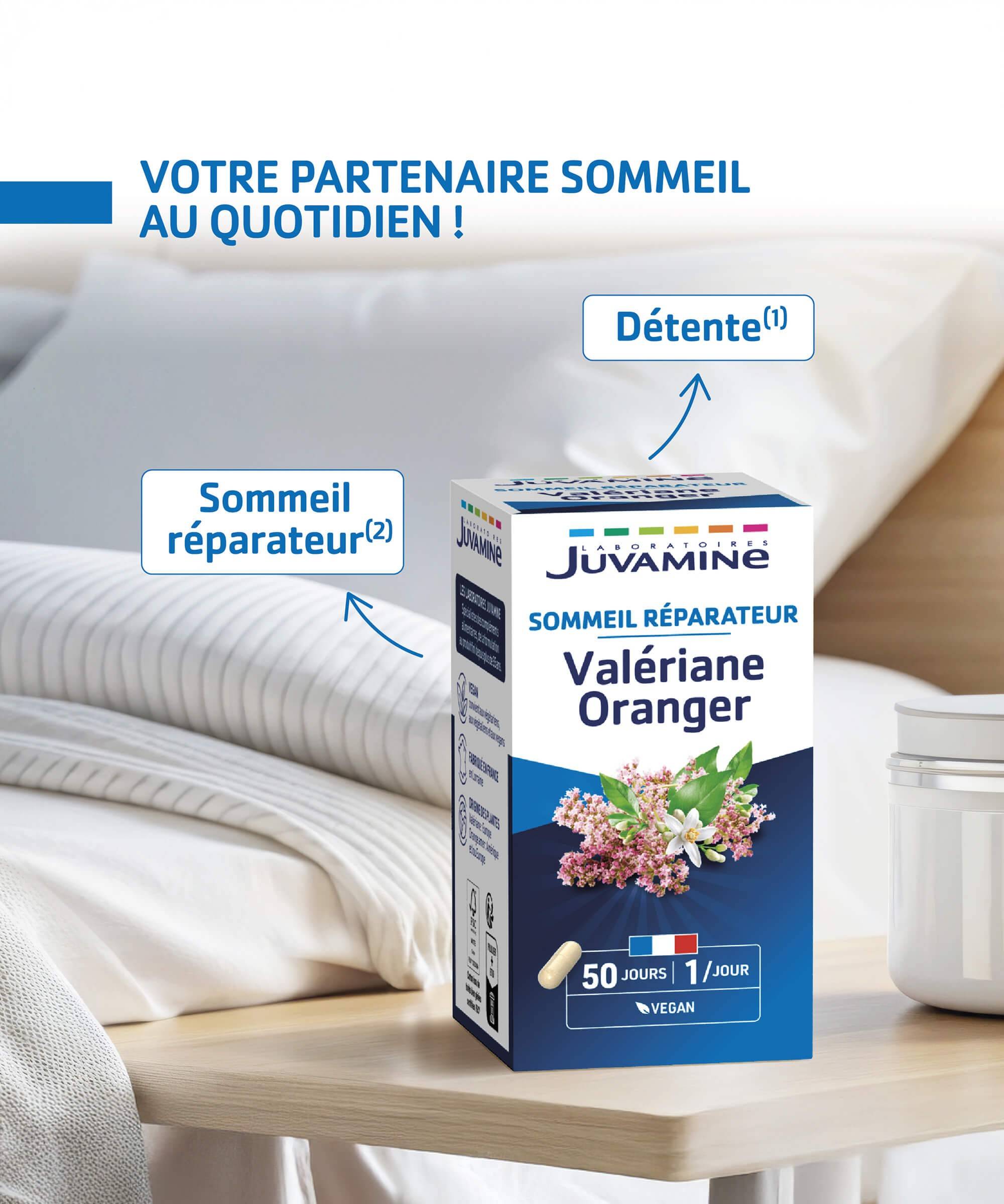 Valériane Oranger - Sommeil Réparateur 50 gélules | Juvamine