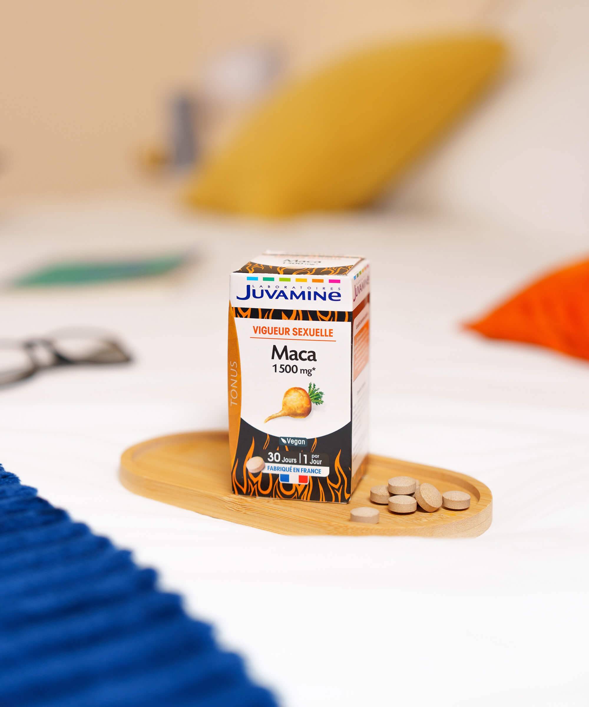 Maca 1500 mg - Vigueur Sexuelle 30 comprimés | Juvamine