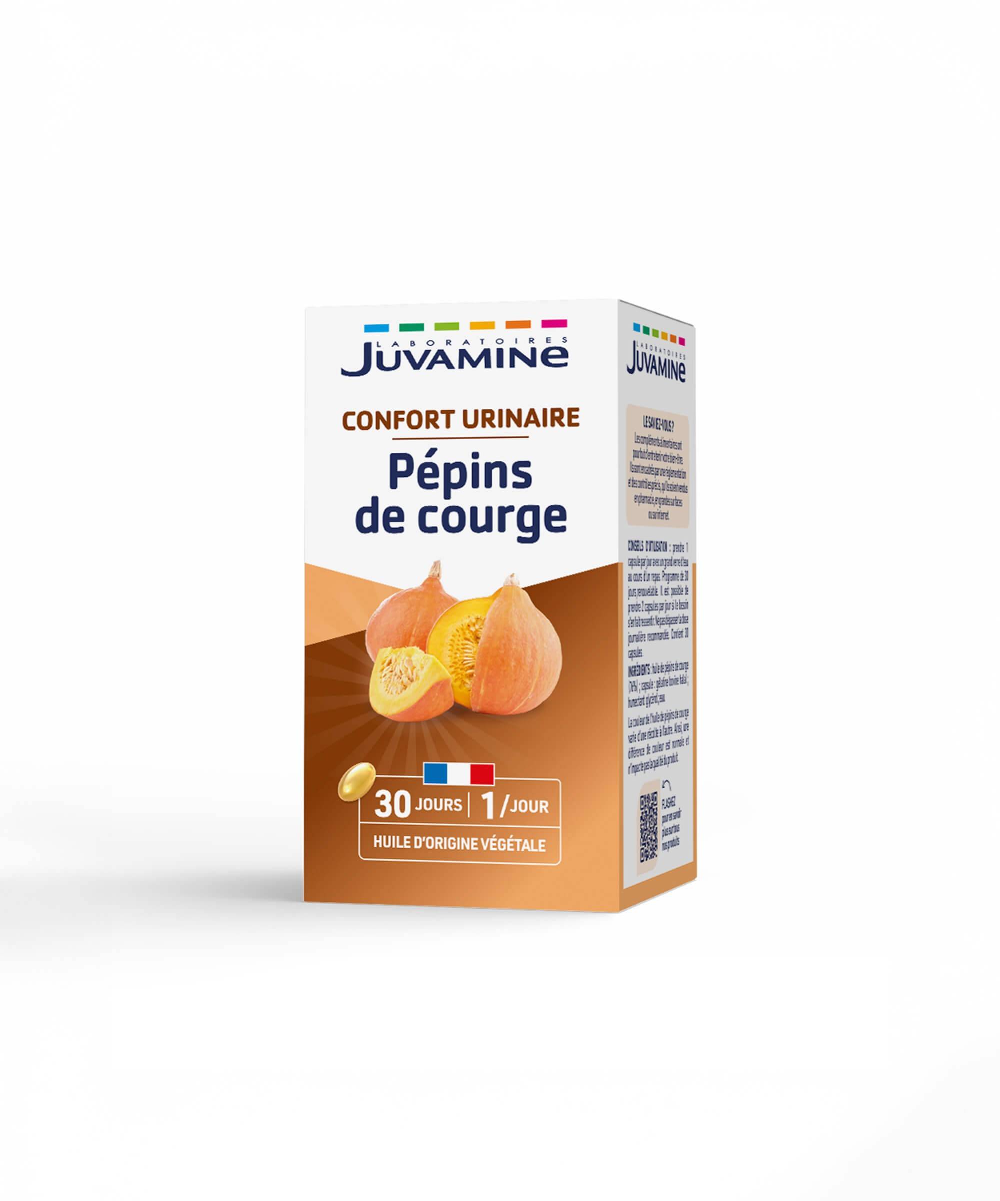 Pépins de Courge - Confort Urinaire 30 capsules | Juvamine