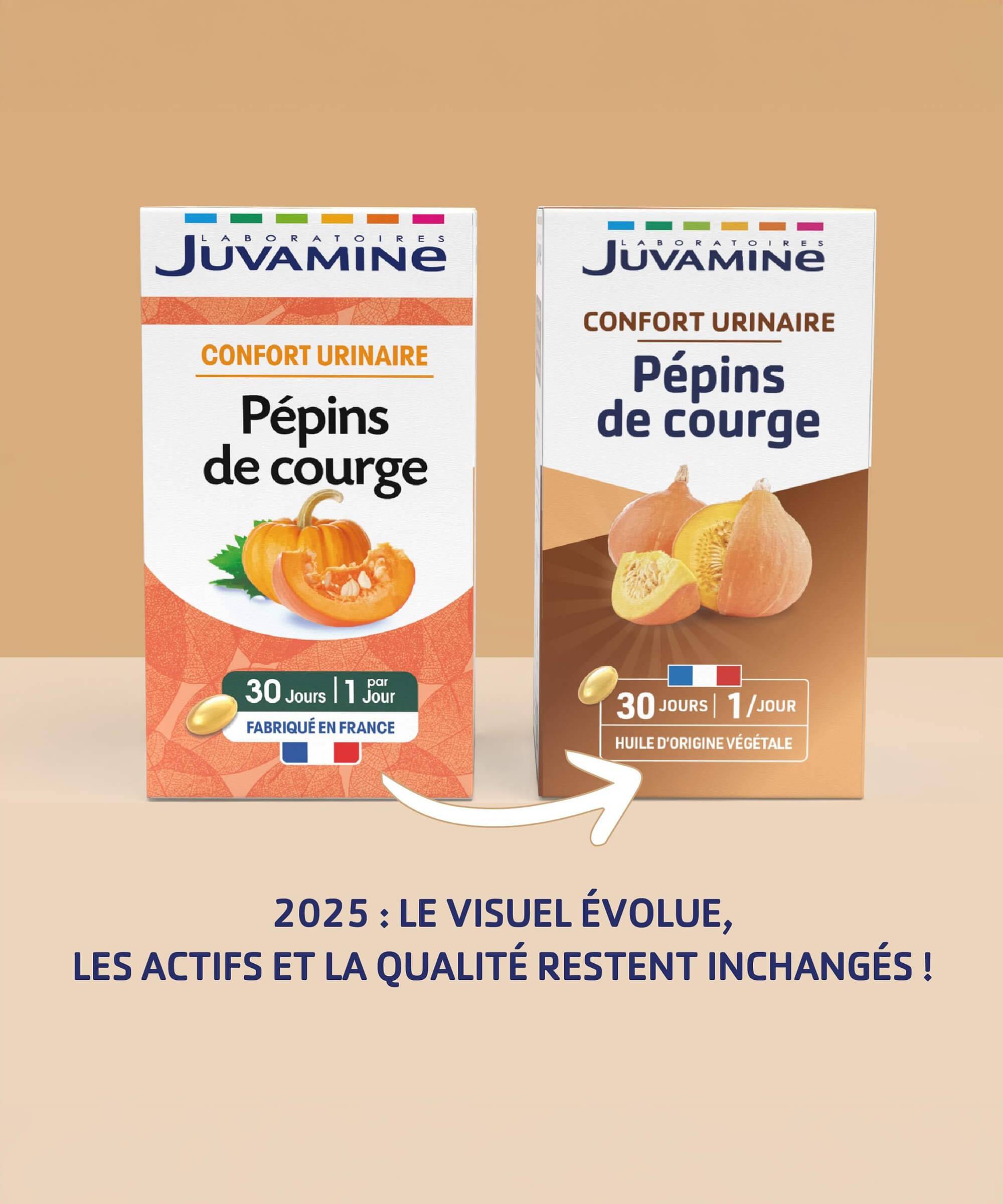 Pépins de Courge - Confort Urinaire 30 capsules | Juvamine