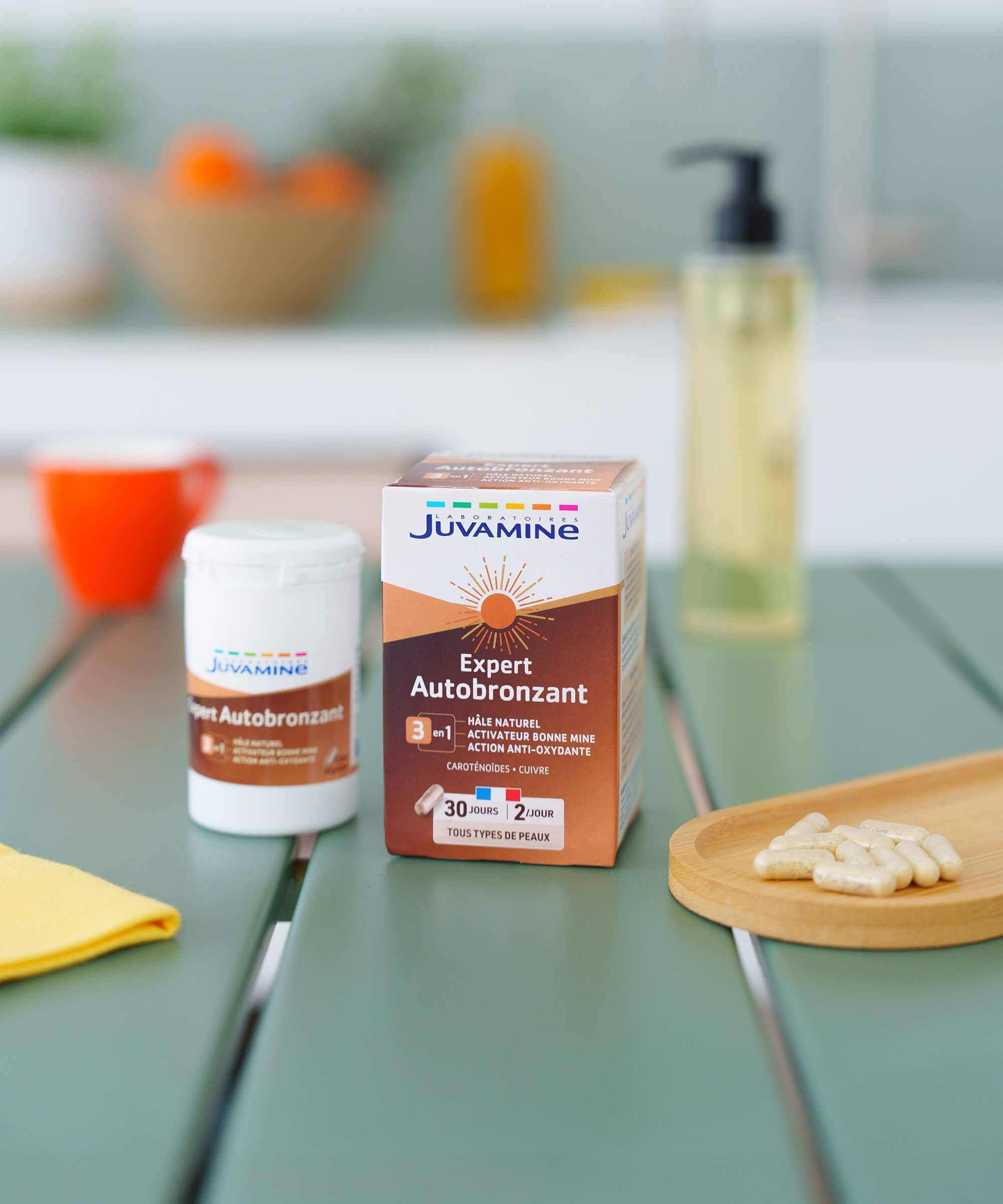 EXPERT AUTOBRONZANT -  Hâle naturel - activateur bonne mine - action antioxydante - 60 gélules | Juvamine