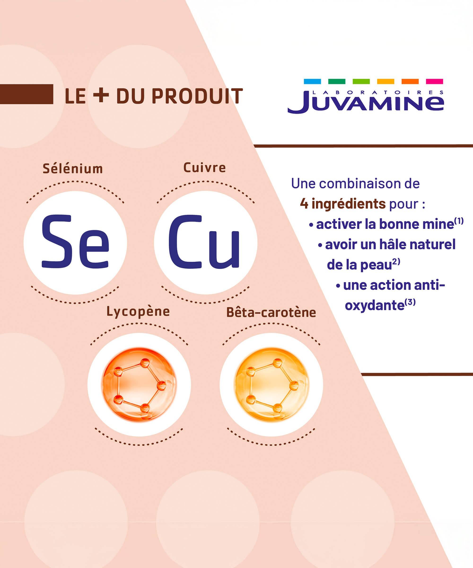 EXPERT AUTOBRONZANT -  Hâle naturel - activateur bonne mine - action antioxydante - 60 gélules | Juvamine