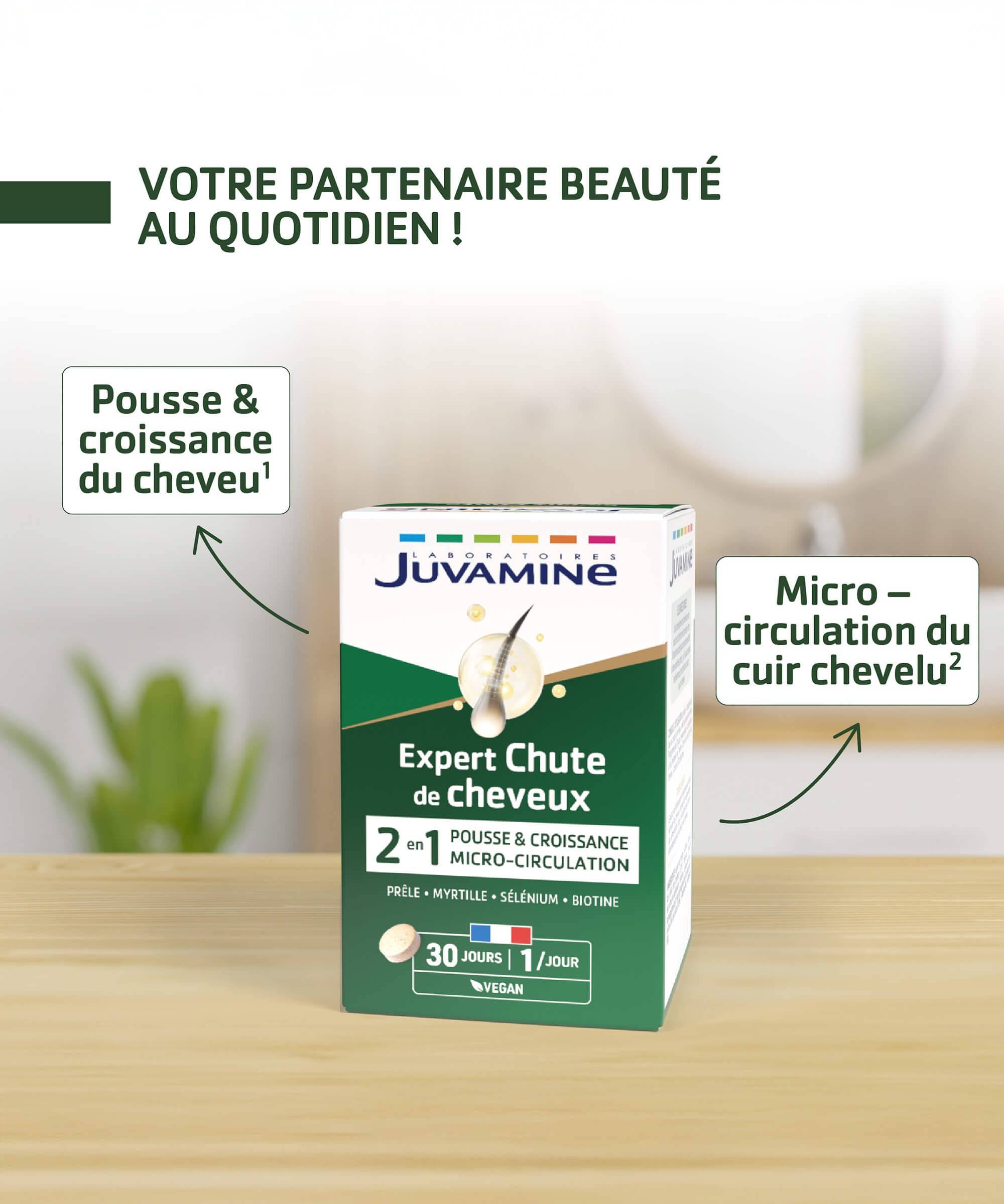 Expert Chute de Cheveux - Pousse et Croissance 30 comprimés | Juvamine