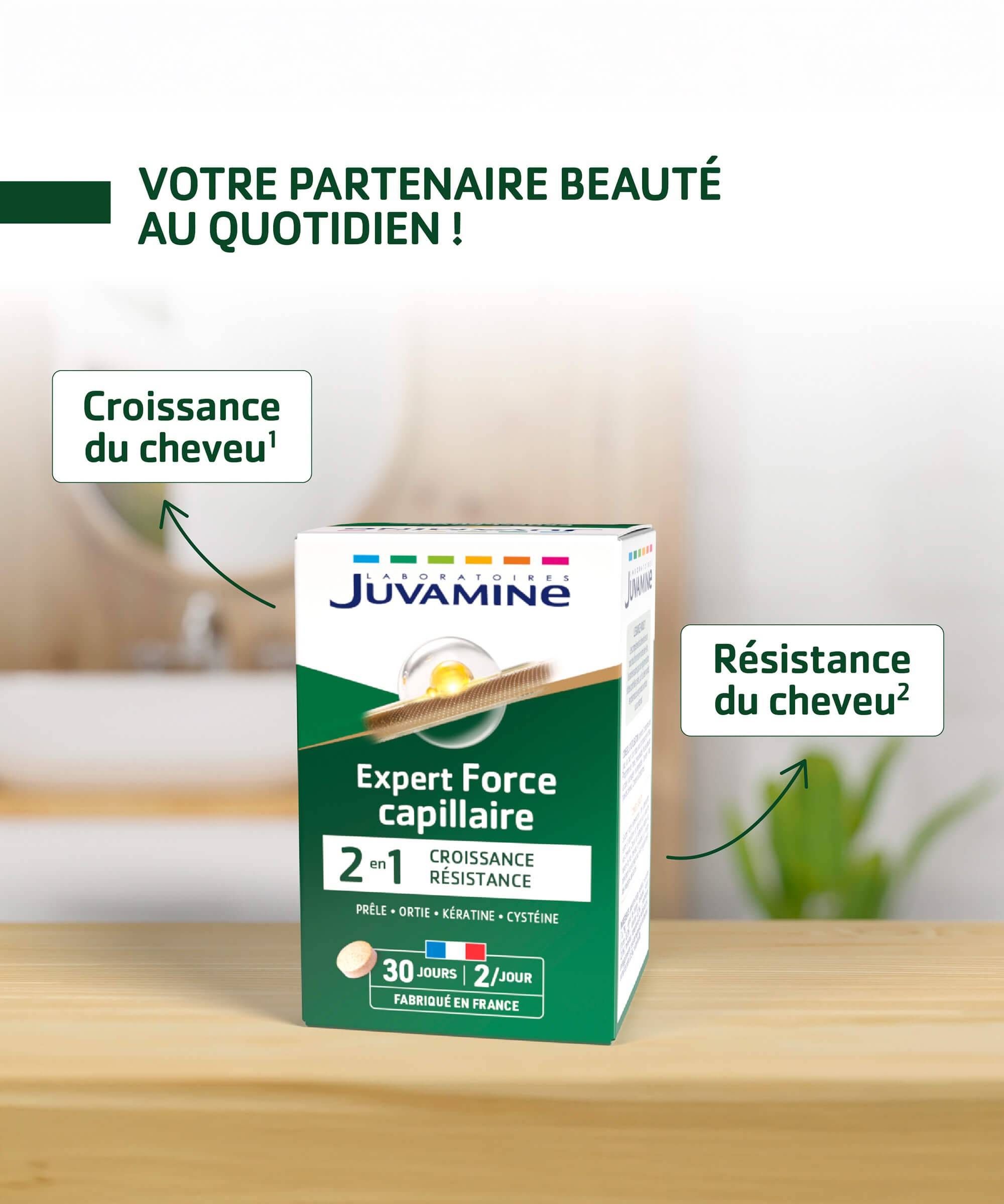 Expert Force Capillaire - Croissance et Résistance 60 comprimés | Juvamine