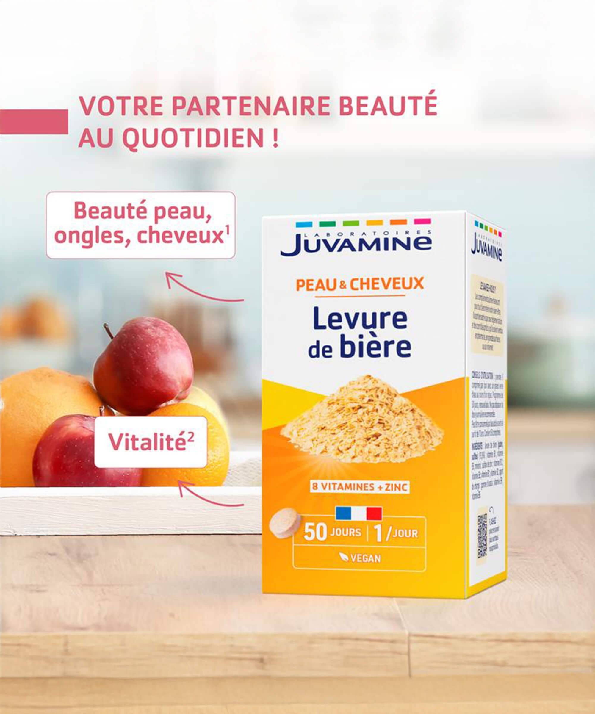 Levure de Bière - Beauté et Vitalité 50 comprimés | Juvamine