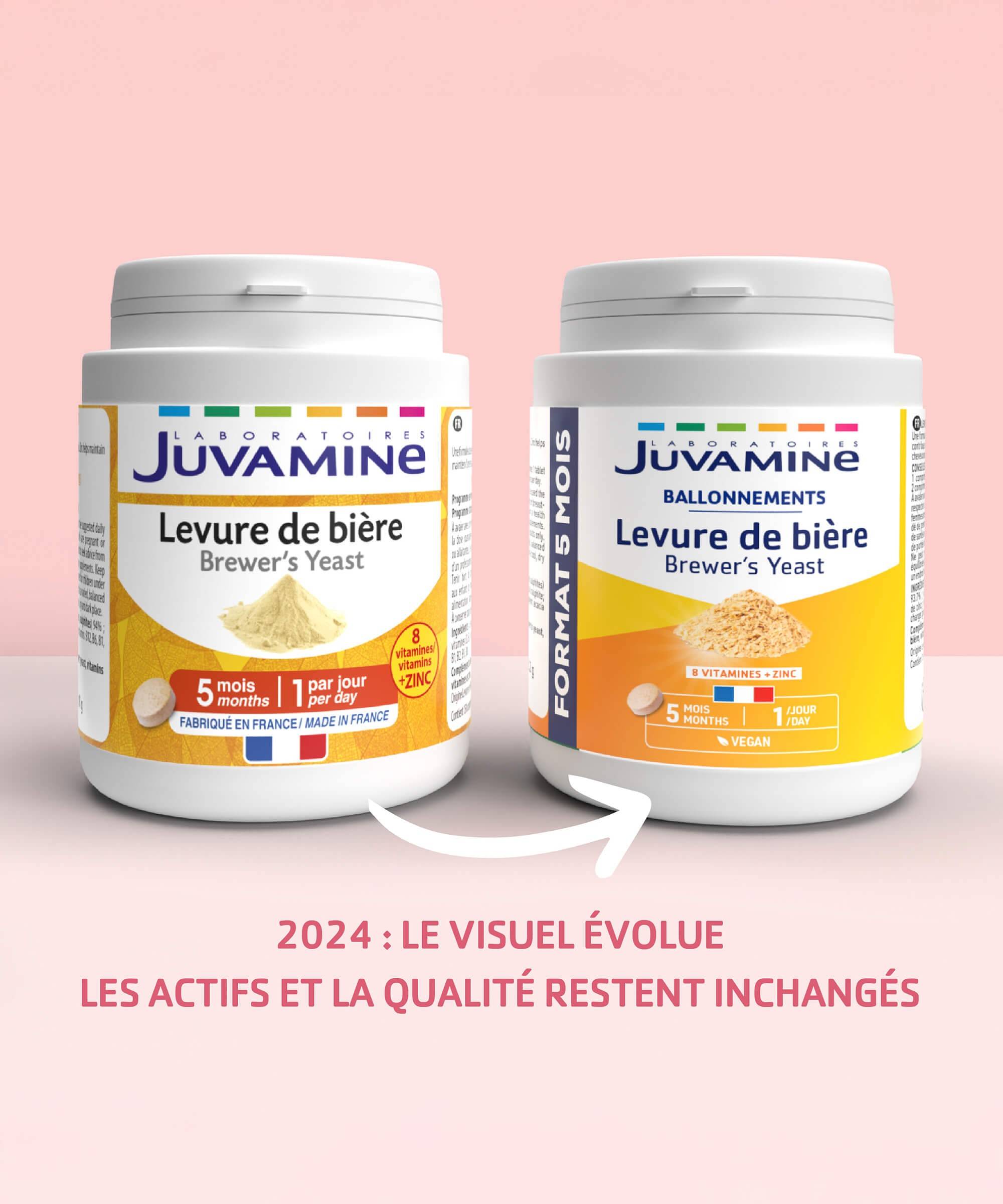 Levure de Bière - Beauté et Vitalité 150 comprimés, Format 5 mois | Juvamine