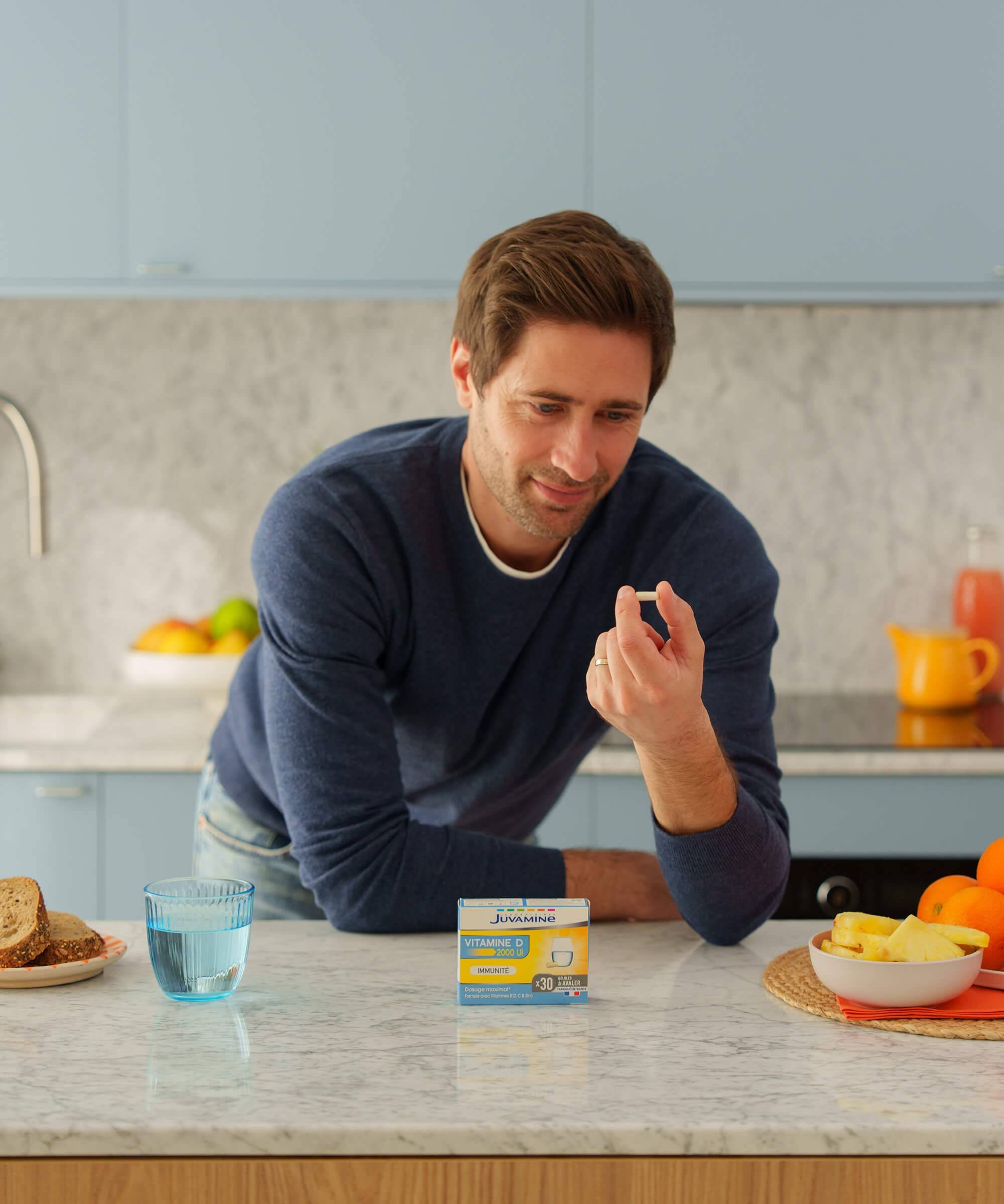 Vitamine D 2000 UI - Immunité 30 gélules à avaler | Juvamine