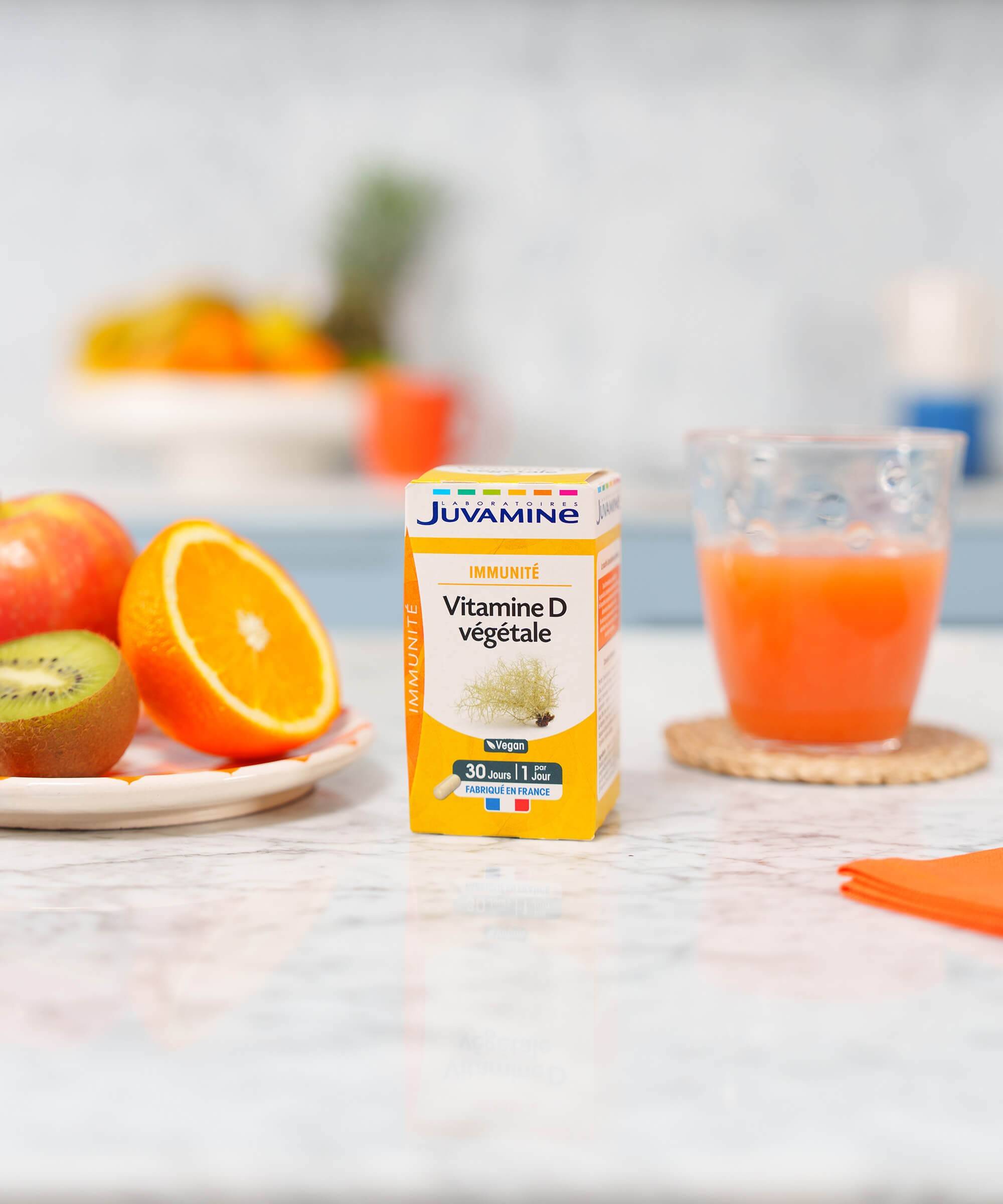 Vitamine D Végétale - Immunité 30 gélules d'origine végétale | Juvamine