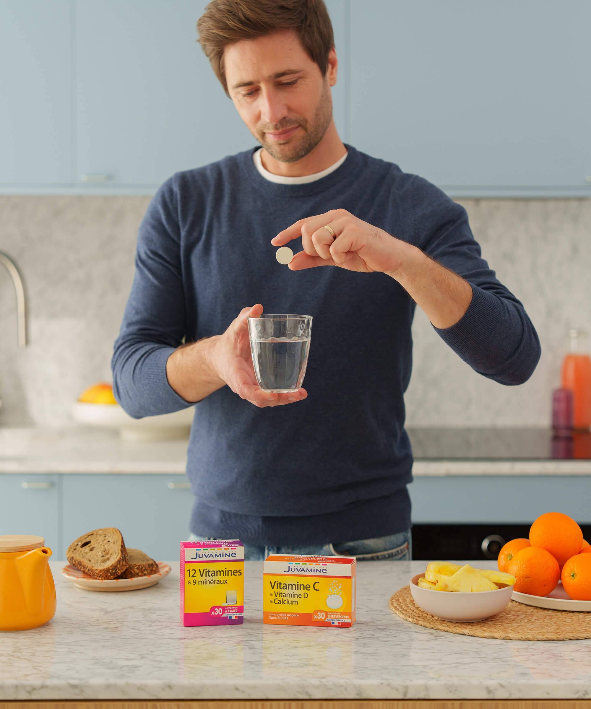 12 Vitamines + 9 Minéraux - Énergie 30 comprimés à avaler | Juvamine