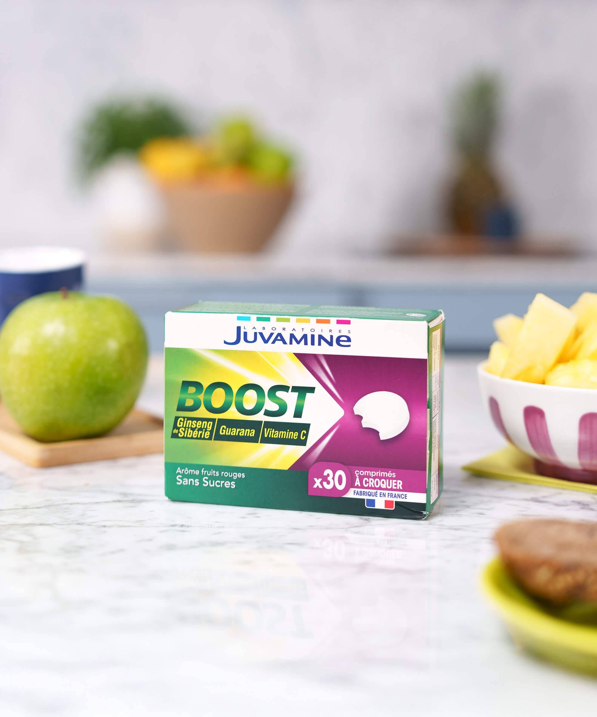 Boost Vitamine C Ginseng Guarana - Énergie 30 | Juvamine
