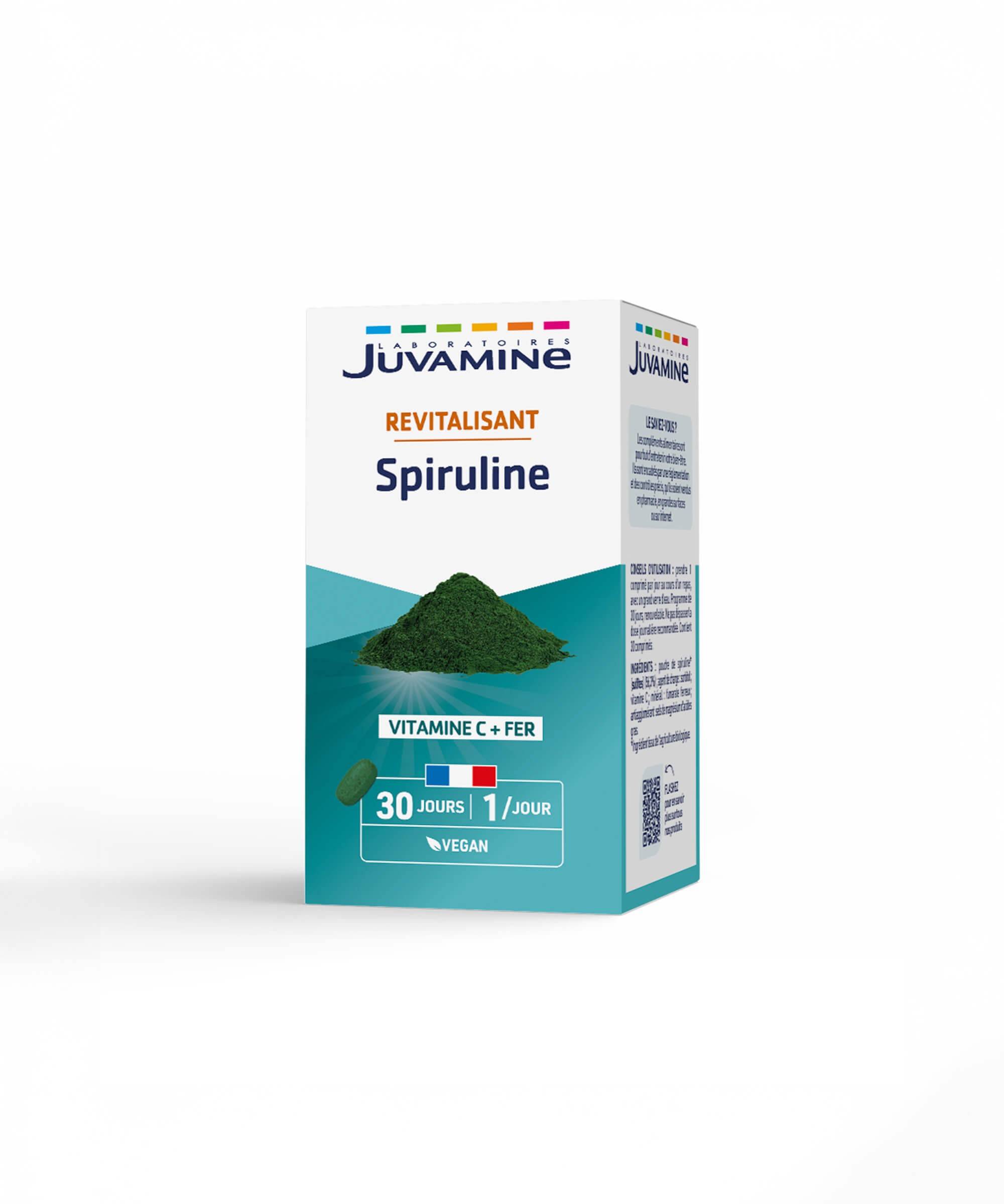 Spiruline - Revitalisant 30 comprimés | Juvamine
