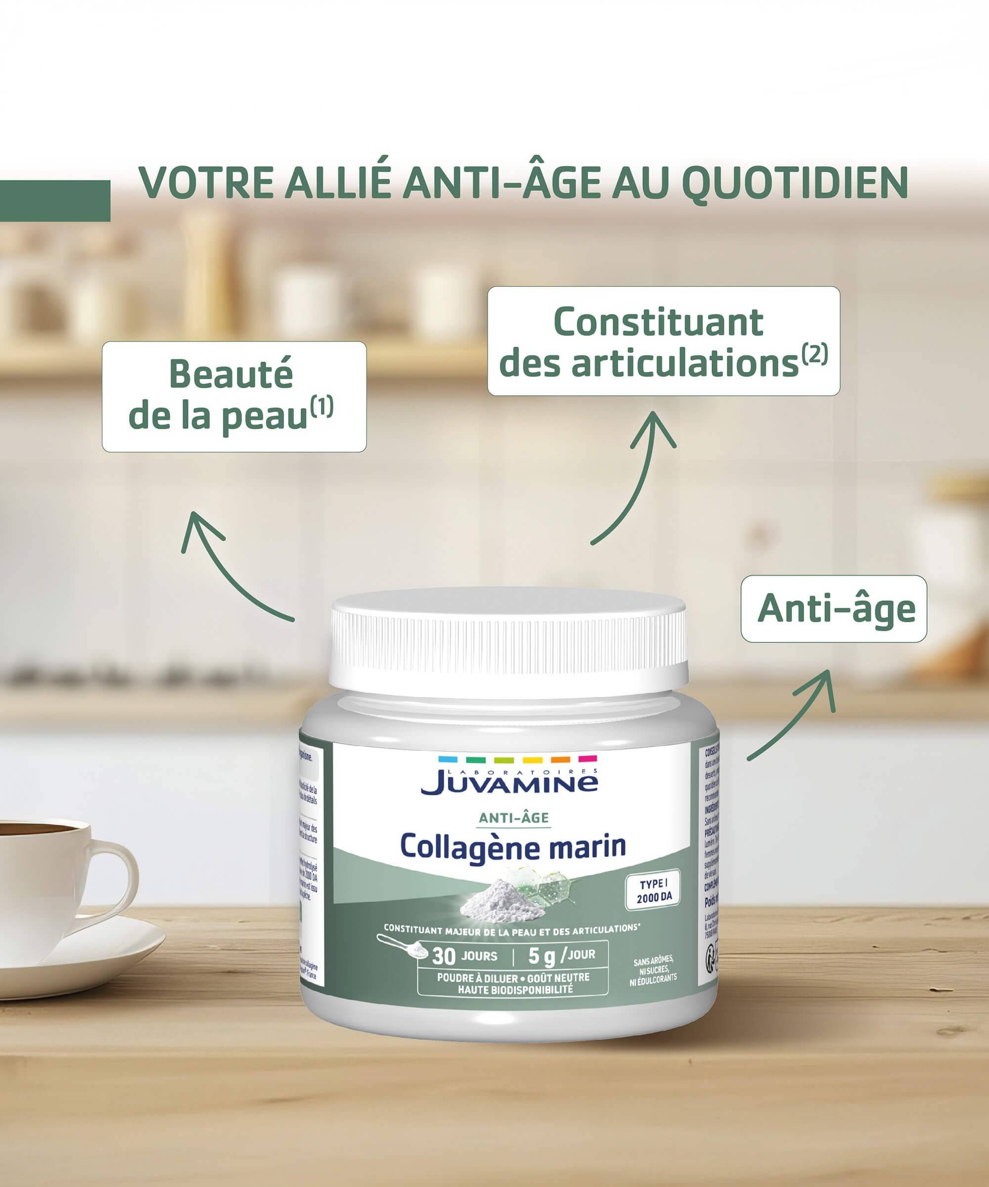 Collagène marin poudre - Anti-âge 150g | Juvamine