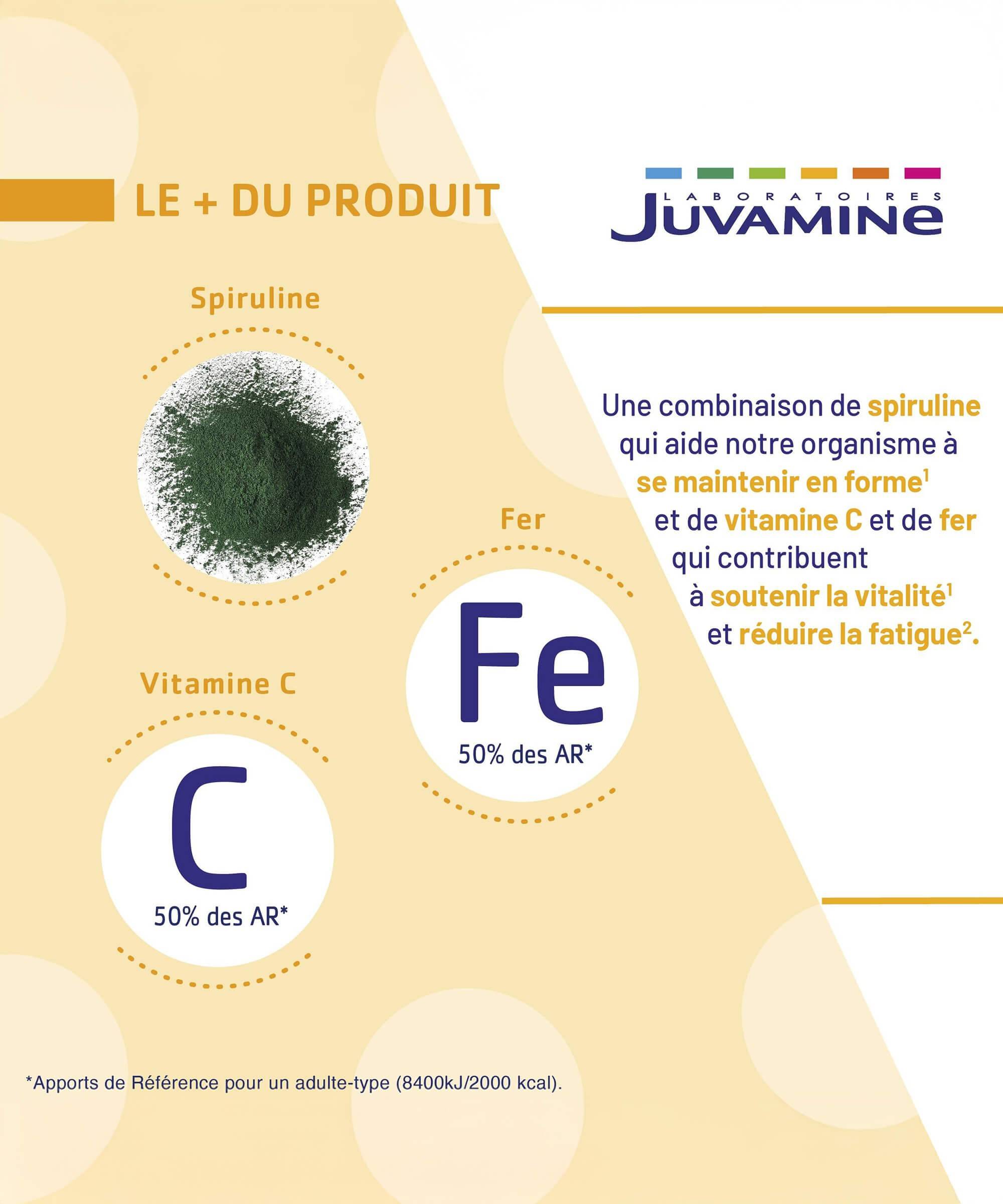 Spiruline - Revitalisant - Comprimés | Juvamine
