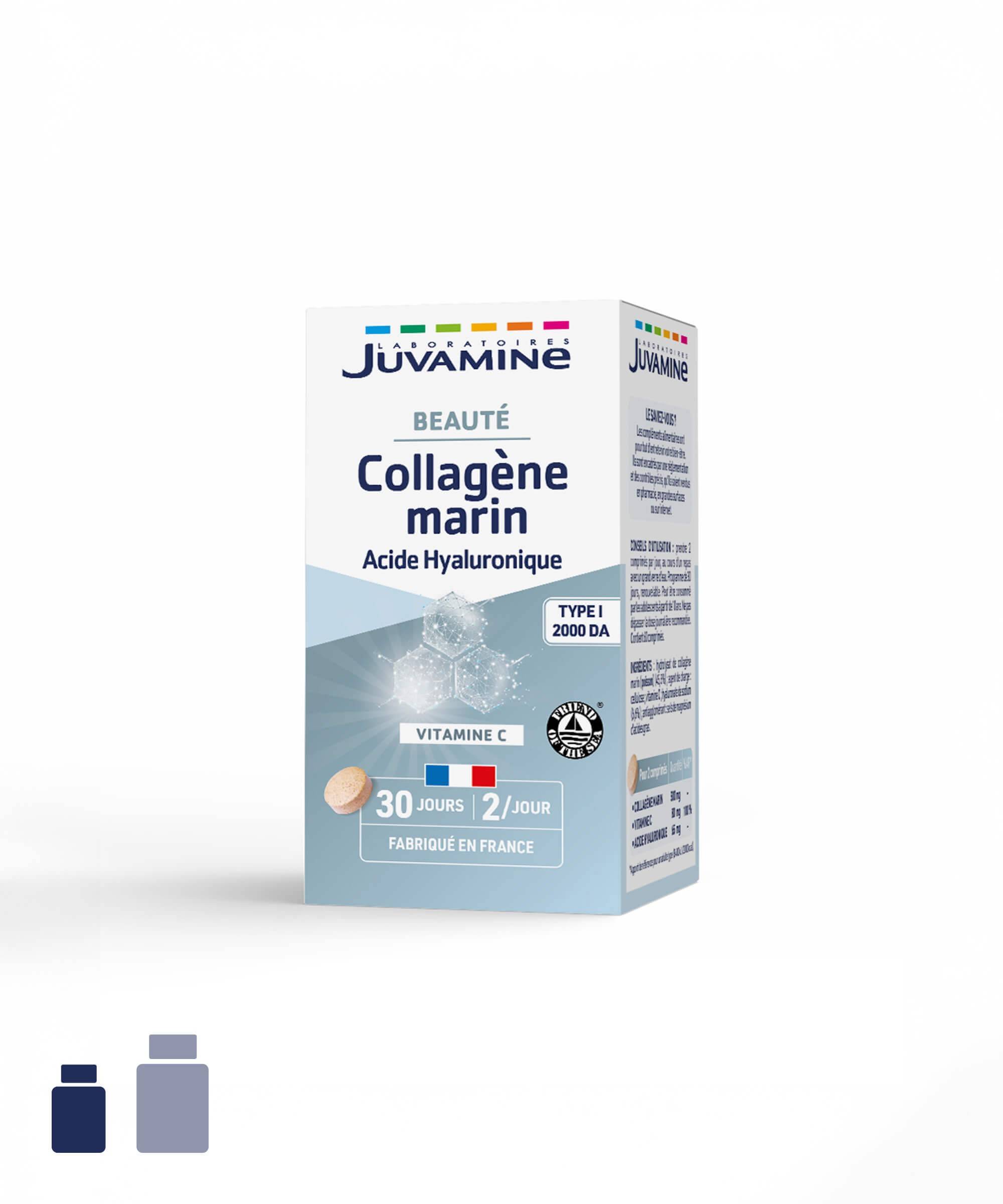 Collagène Marin Acide Hyaluronique - Beauté - Comprimés | Juvamine