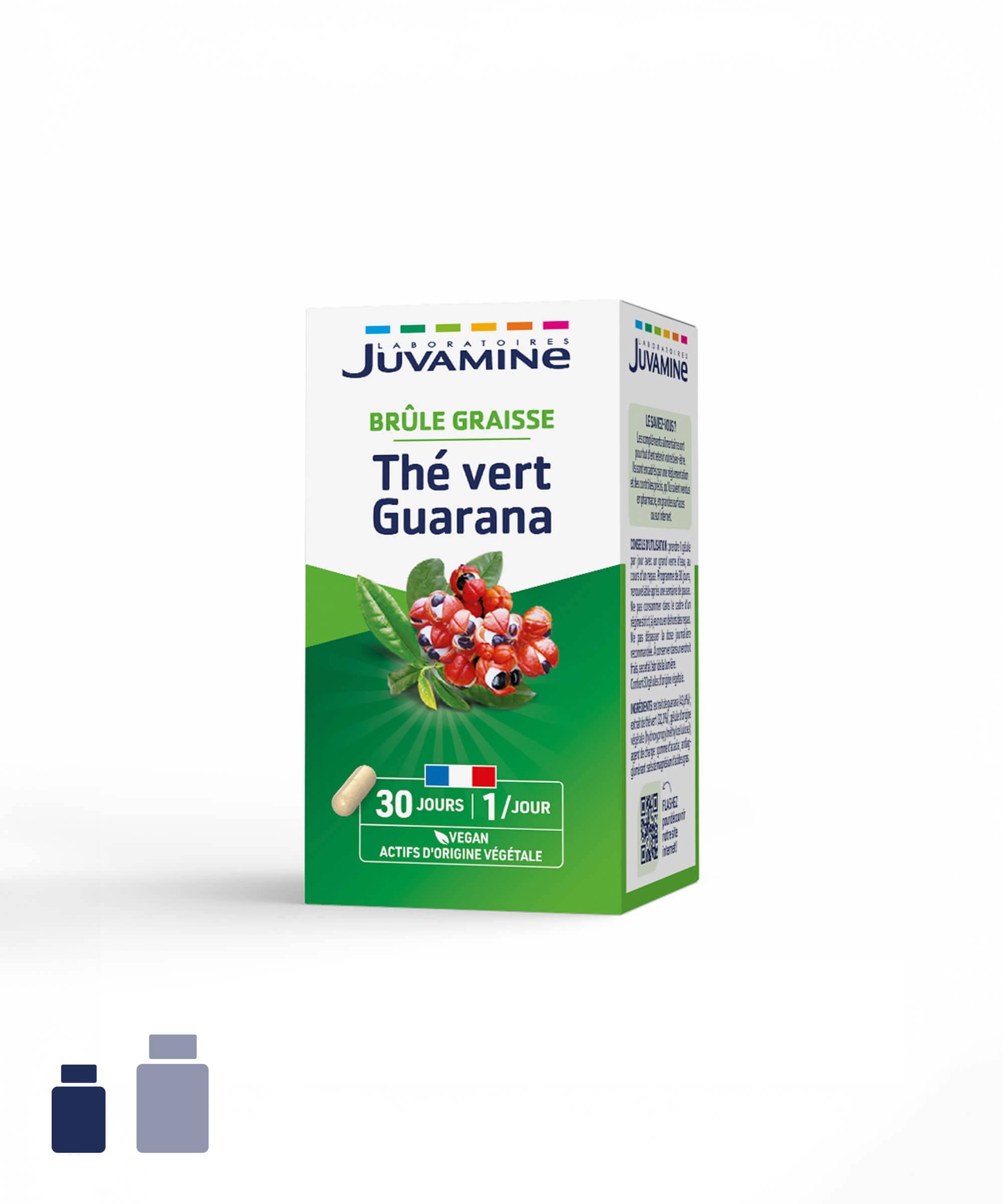 Thé Vert Guarana - Brûle-Graisse - Gélules | Juvamine