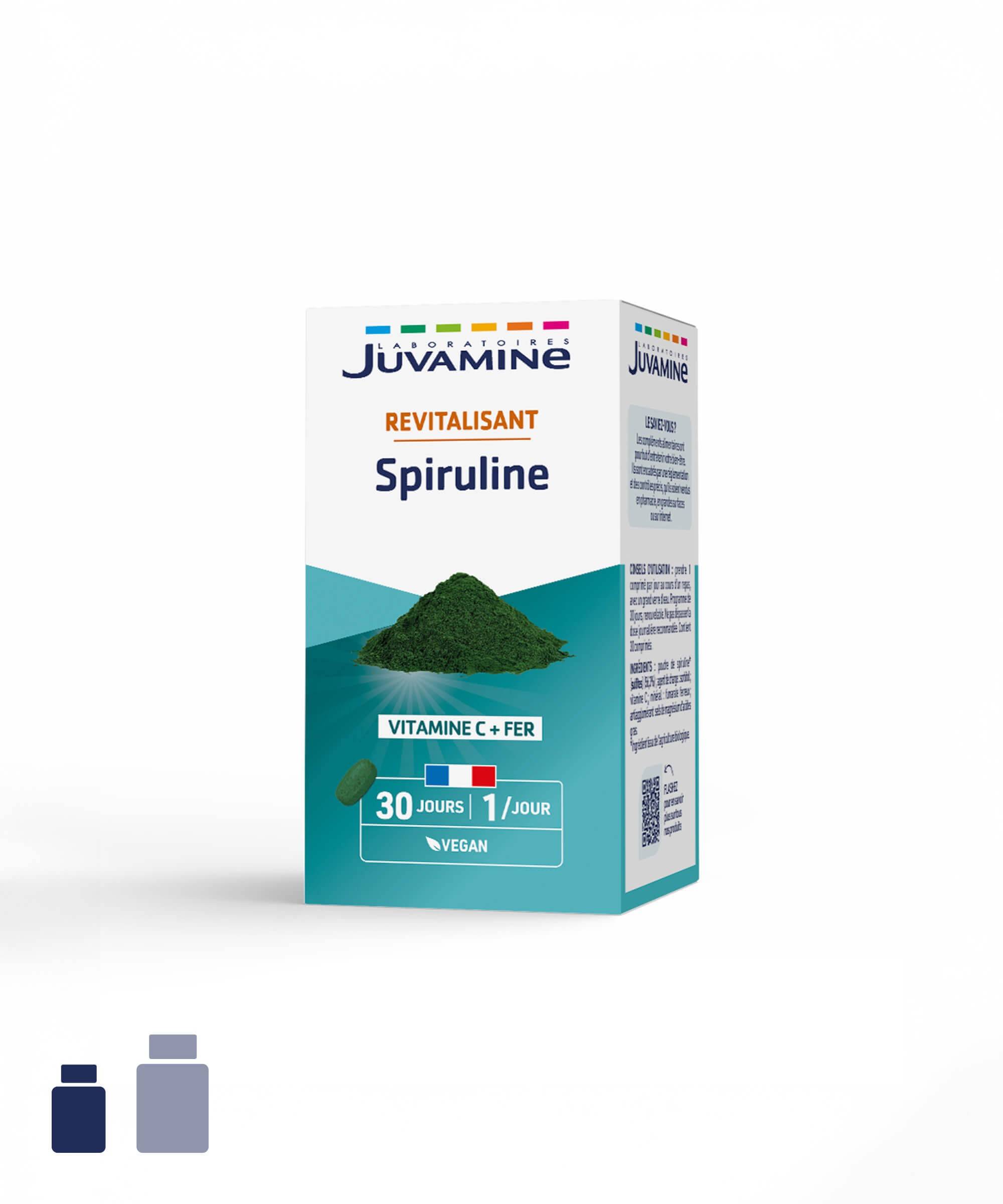 Spiruline - Revitalisant 30 comprimés | Juvamine