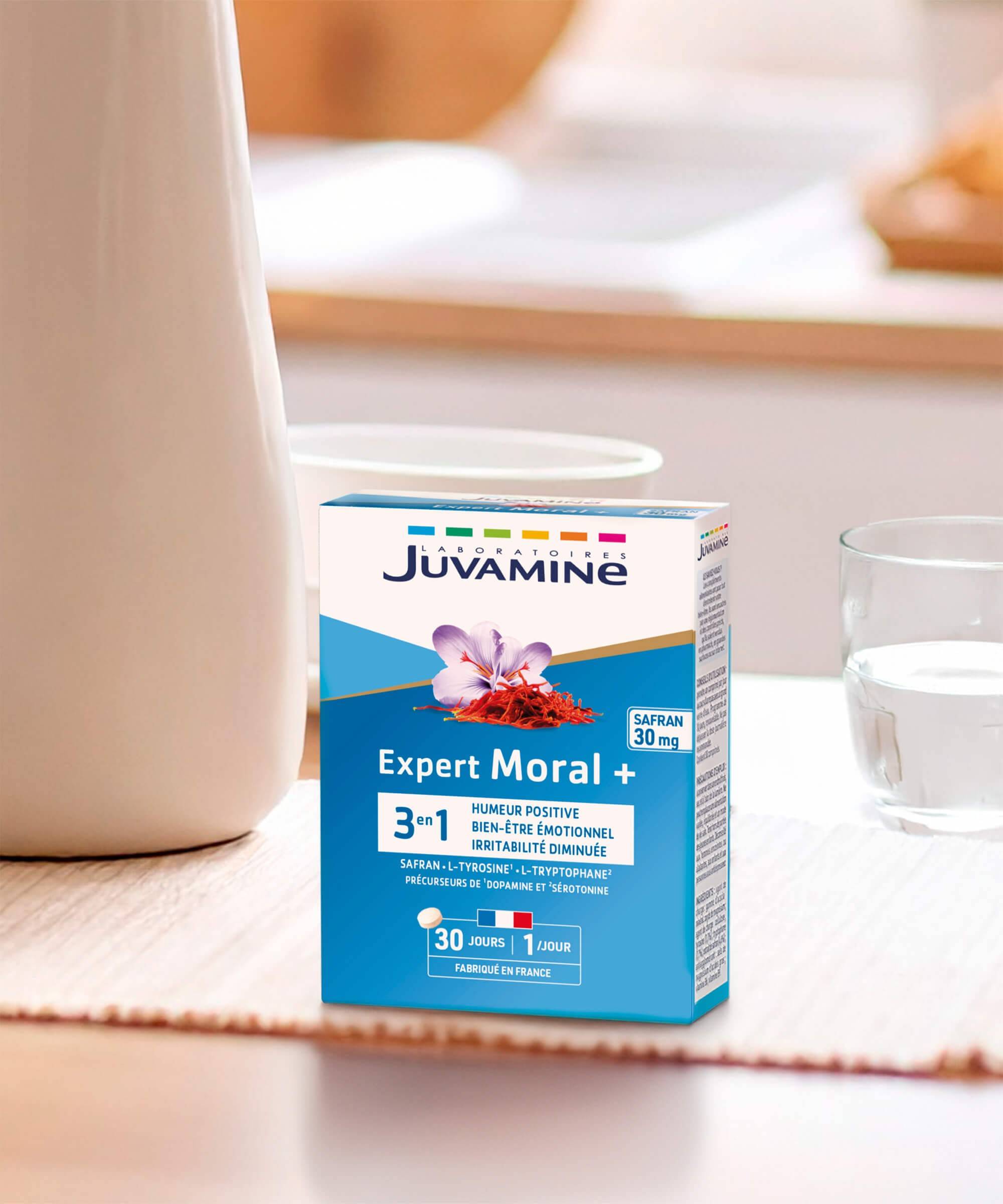 Expert Moral + 3-en-1 - Safran - Tyrosine - Tryptophane | Juvamine