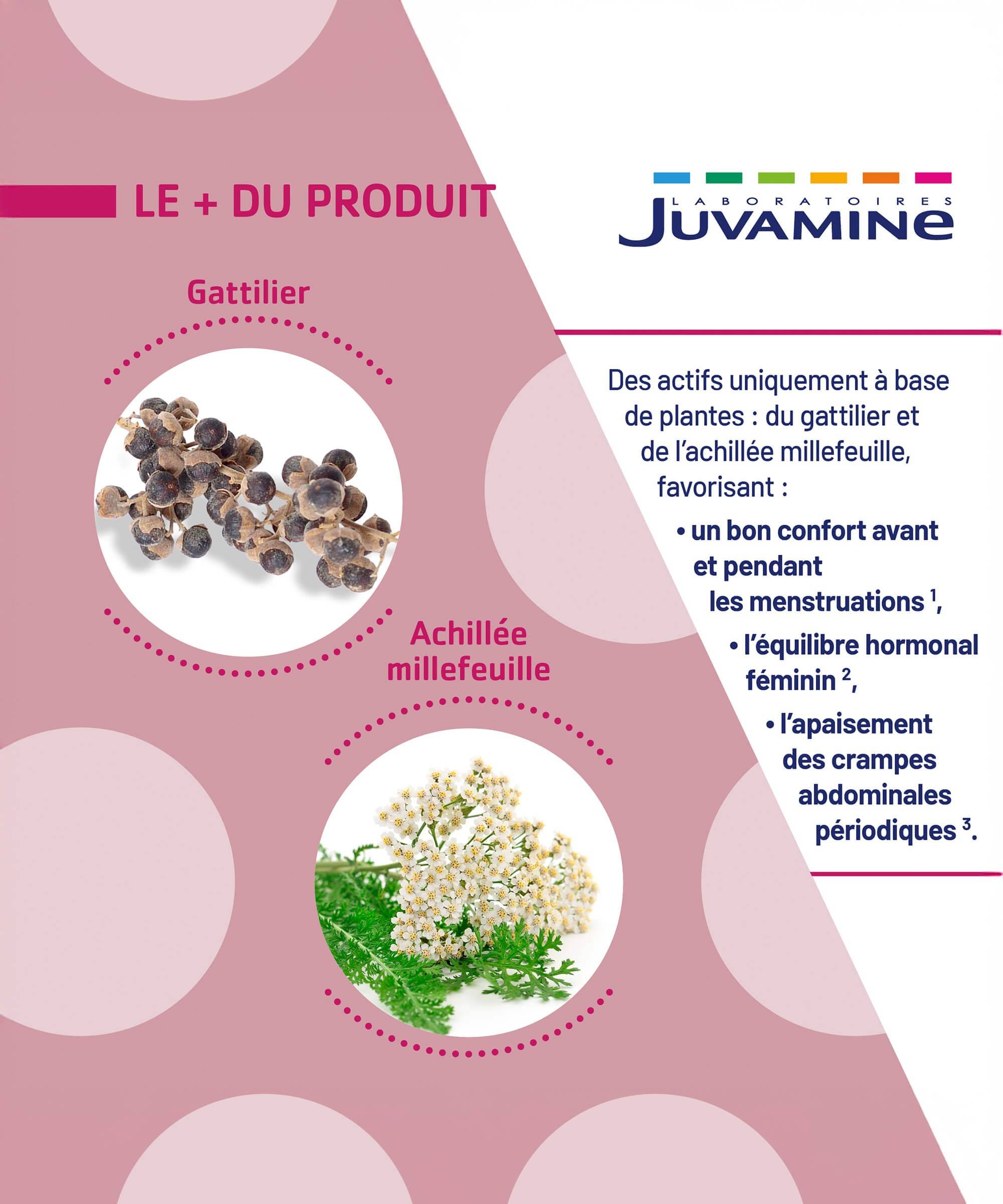 Expert Confort Menstruel 3-en-1 - 60 comprimés | Juvamine