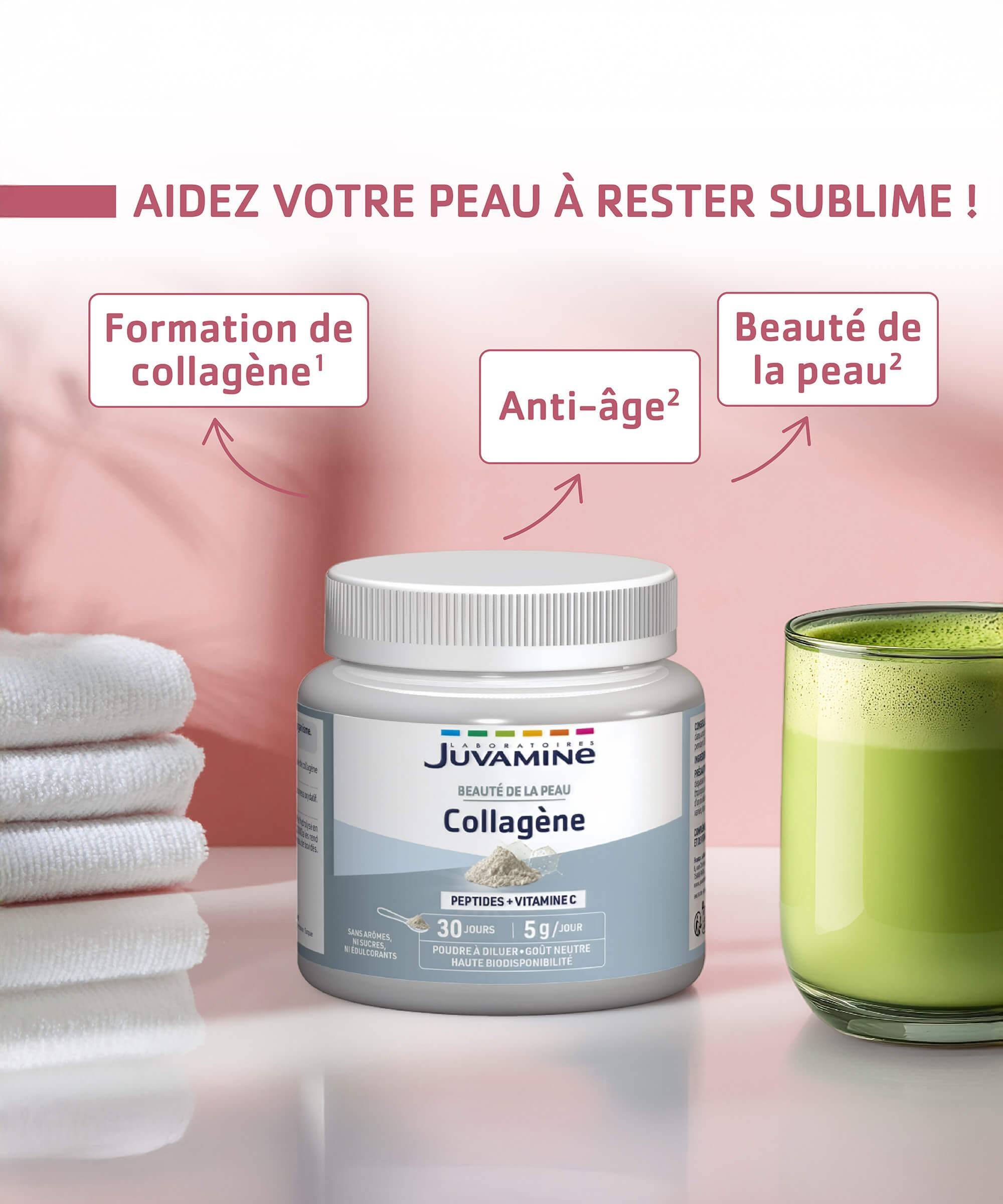 Collagène et Vitamine C - Beauté - Poudre à diluer | Juvamine