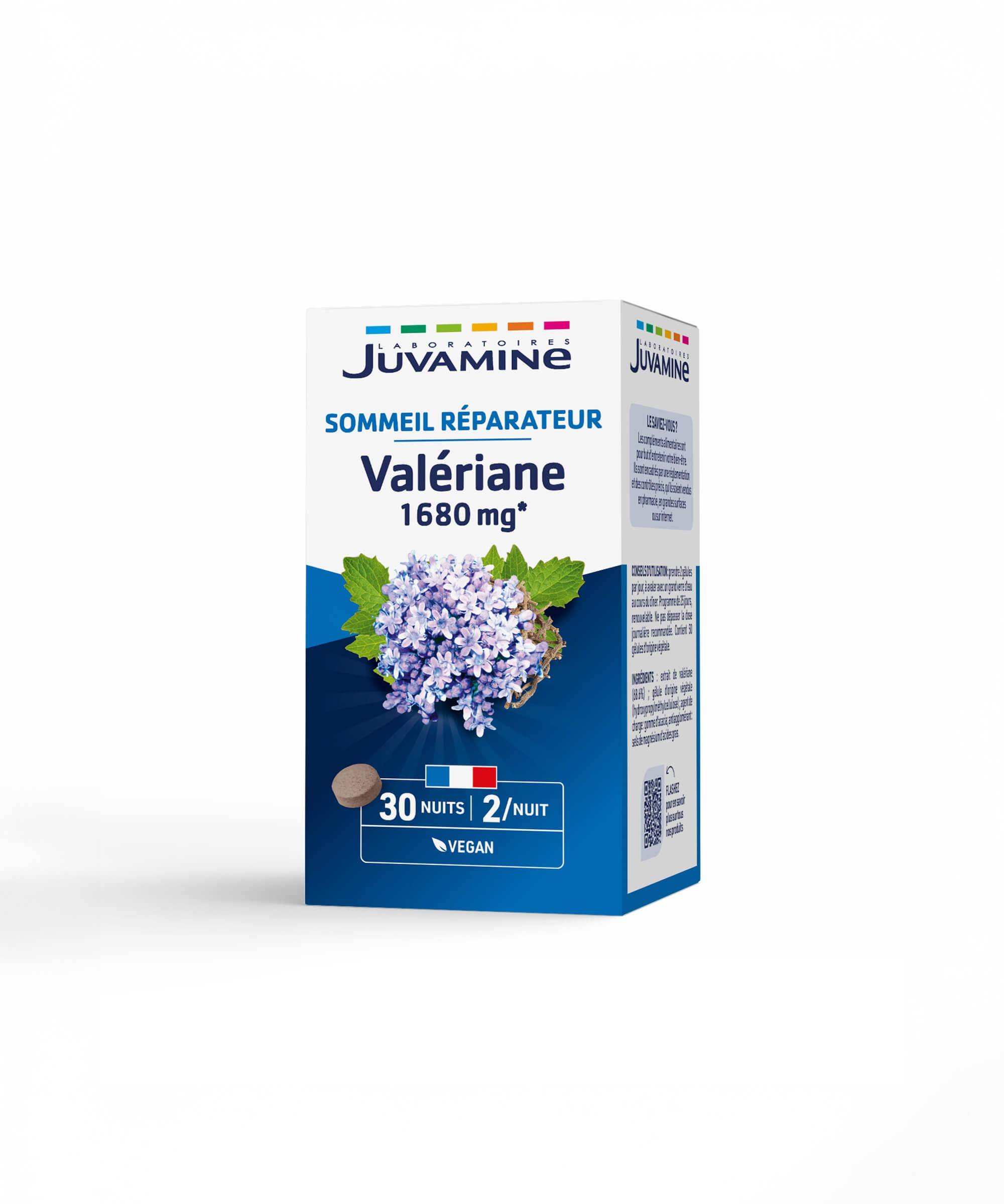 Valériane 1680 mg - Sommeil Réparateur 60 comprimés | Juvamine