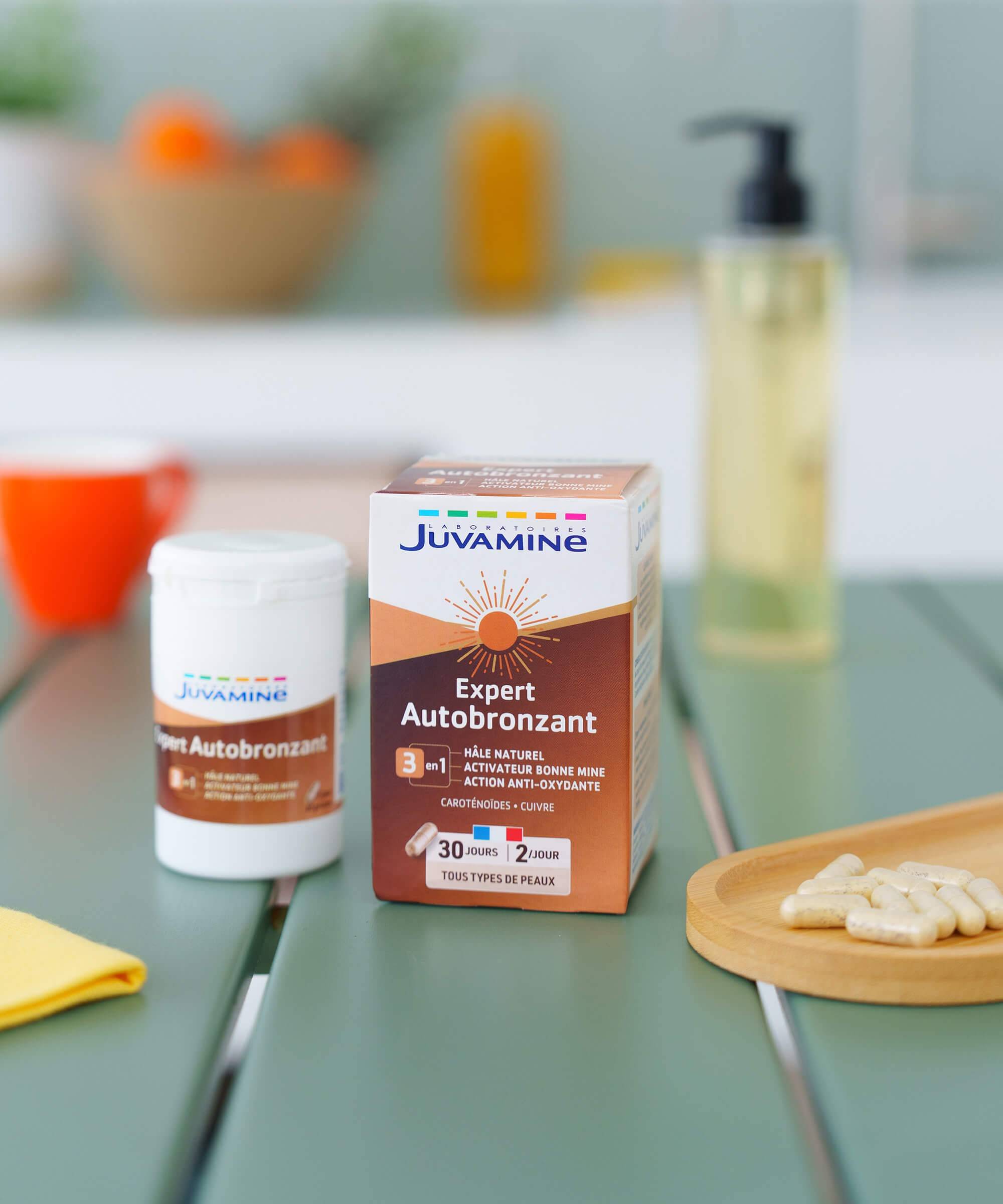 EXPERT AUTOBRONZANT -  Hâle naturel - activateur bonne mine - action antioxydante - 60 gélules | Juvamine