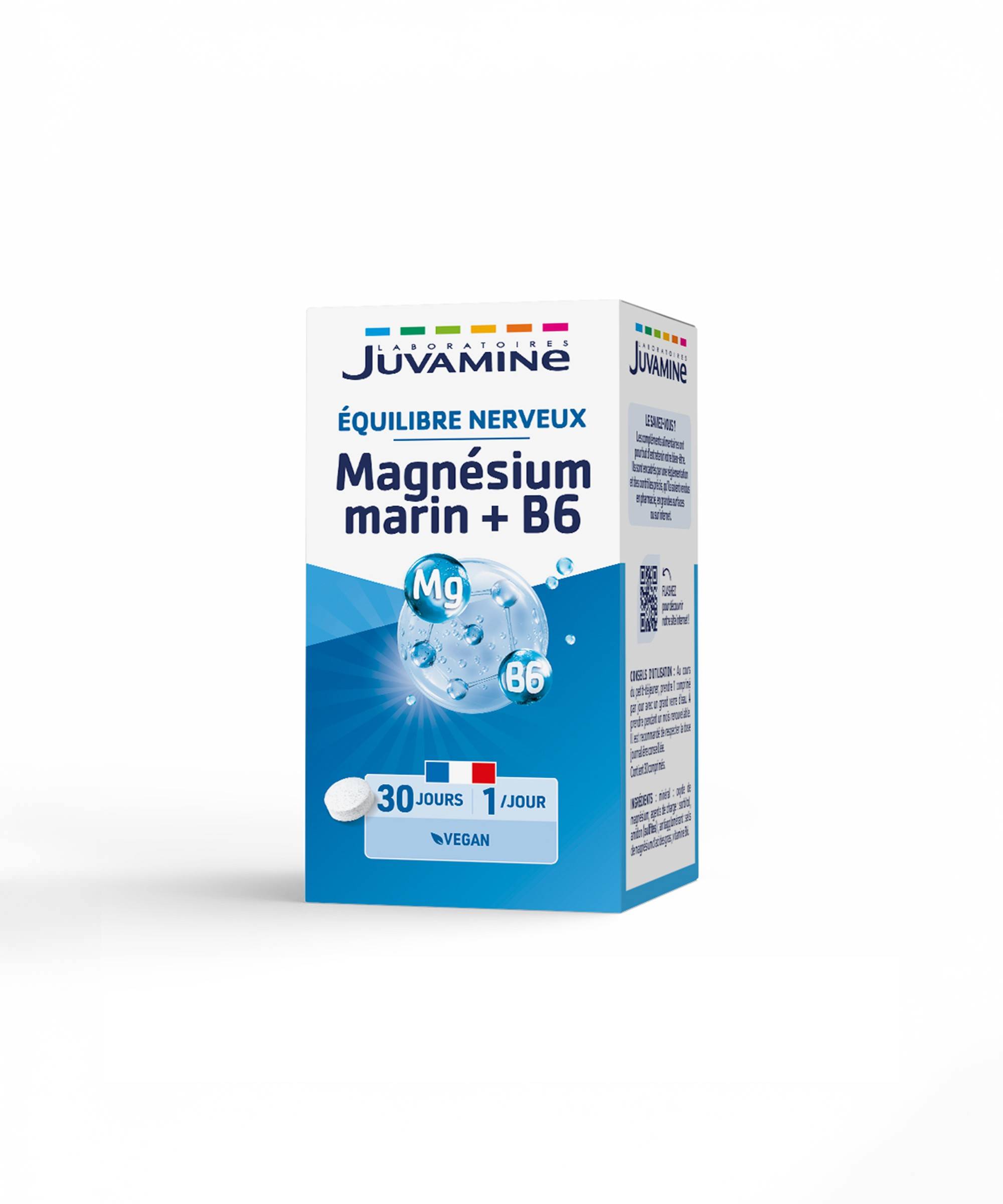 Magnésium Marin + Vitamine B6 - Équilibre - Comprimés | Juvamine
