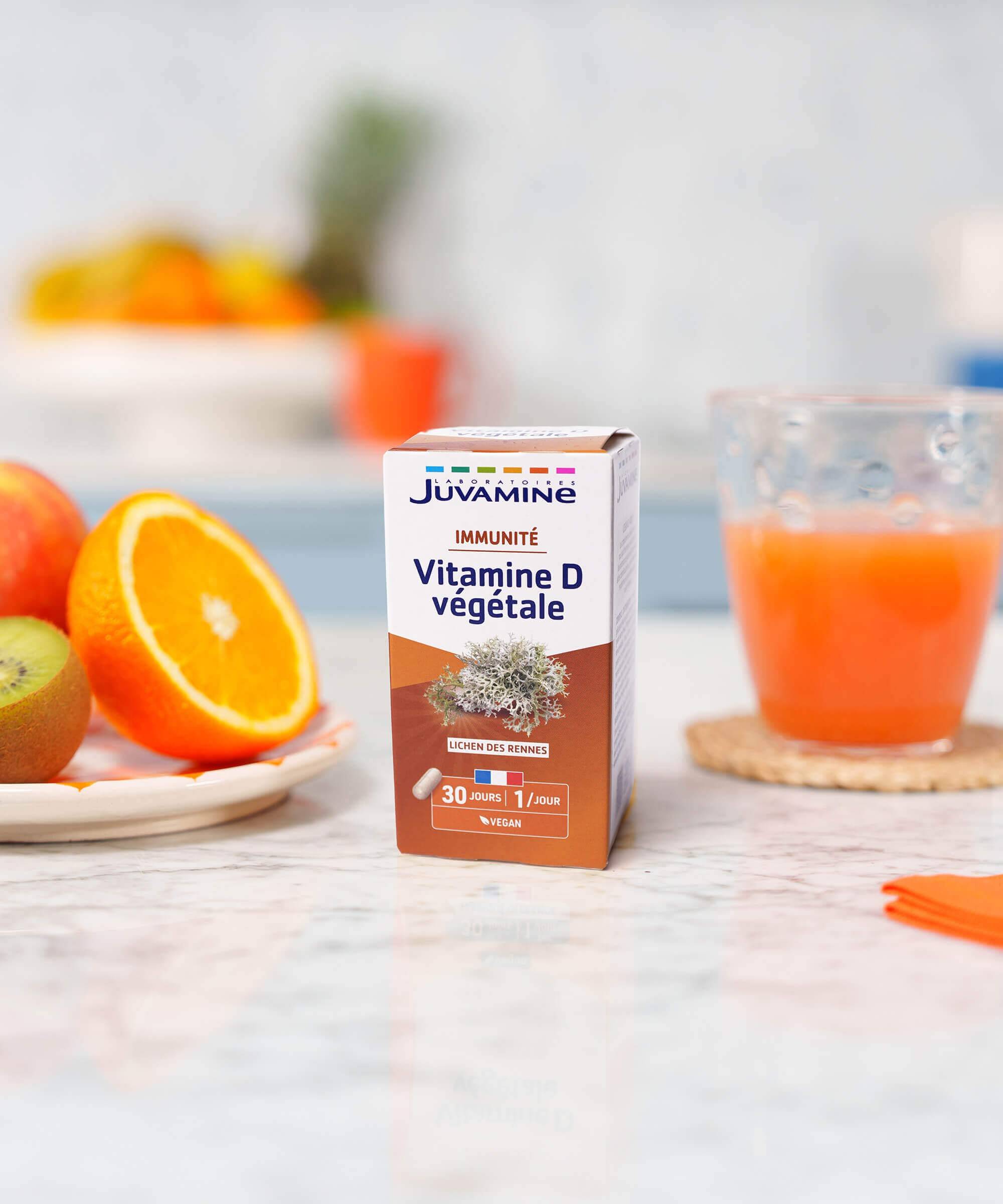 Vitamine D Végétale - Immunité 30 gélules d'origine végétale | Juvamine