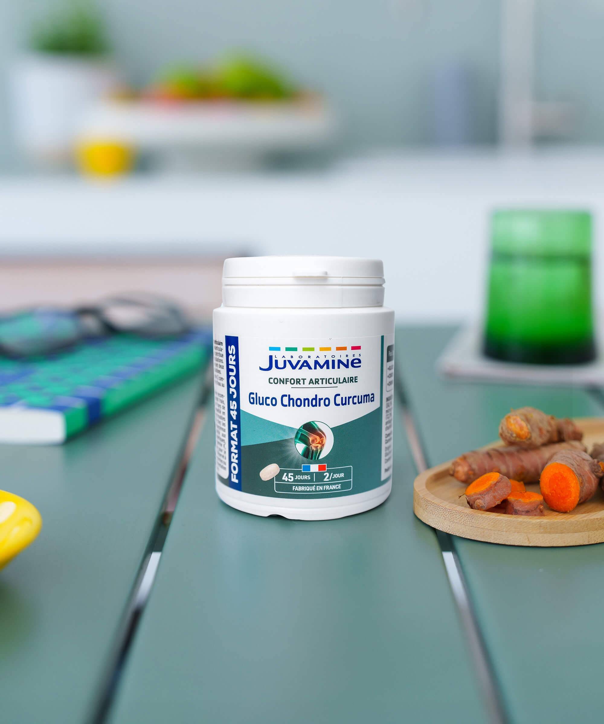 Curcuma Chondroïtine Glucosamine - Articulations 90 comprimés | Juvamine