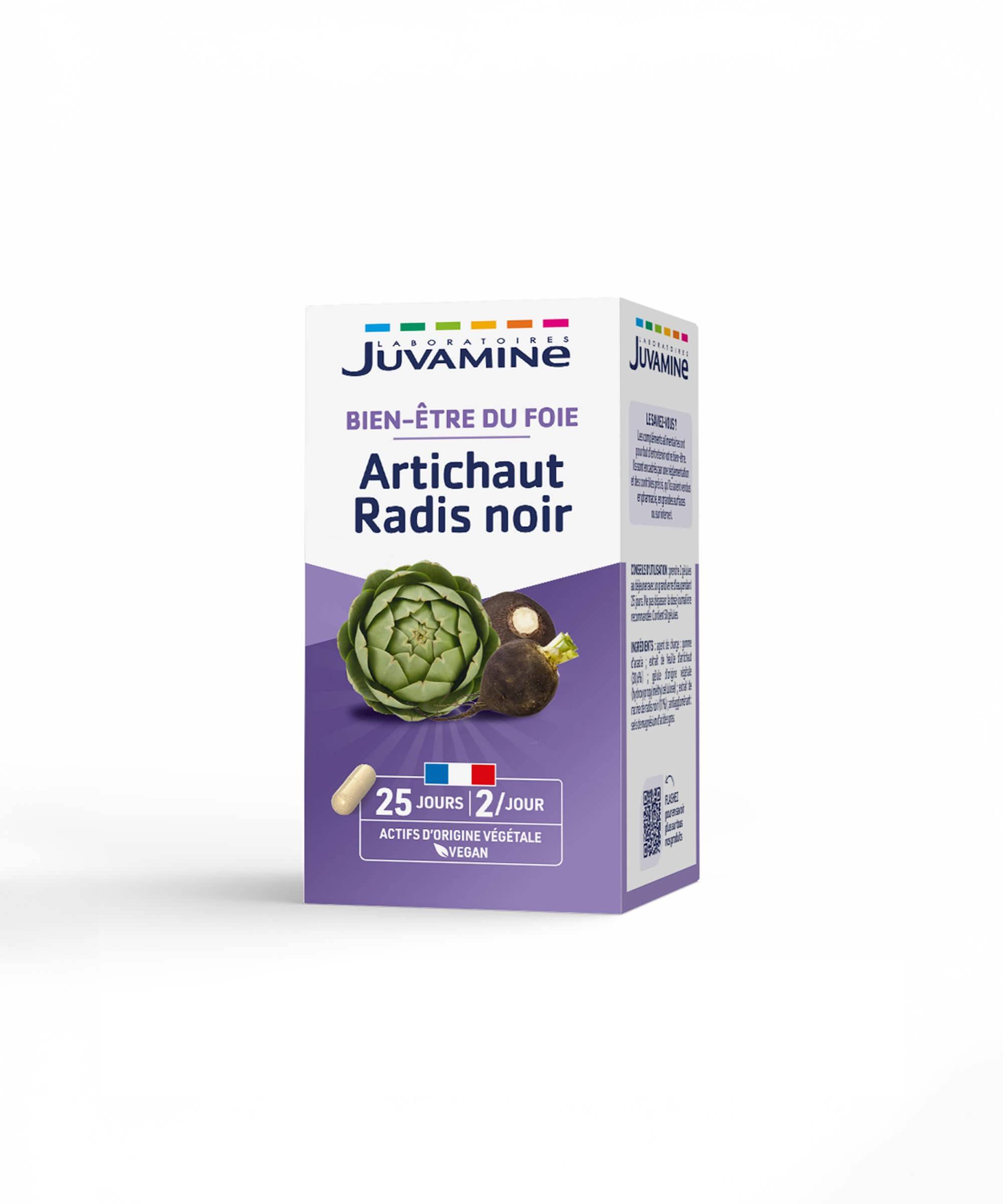 Artichaut Radis Noir - Bien-être du Foie - Gélules | Juvamine
