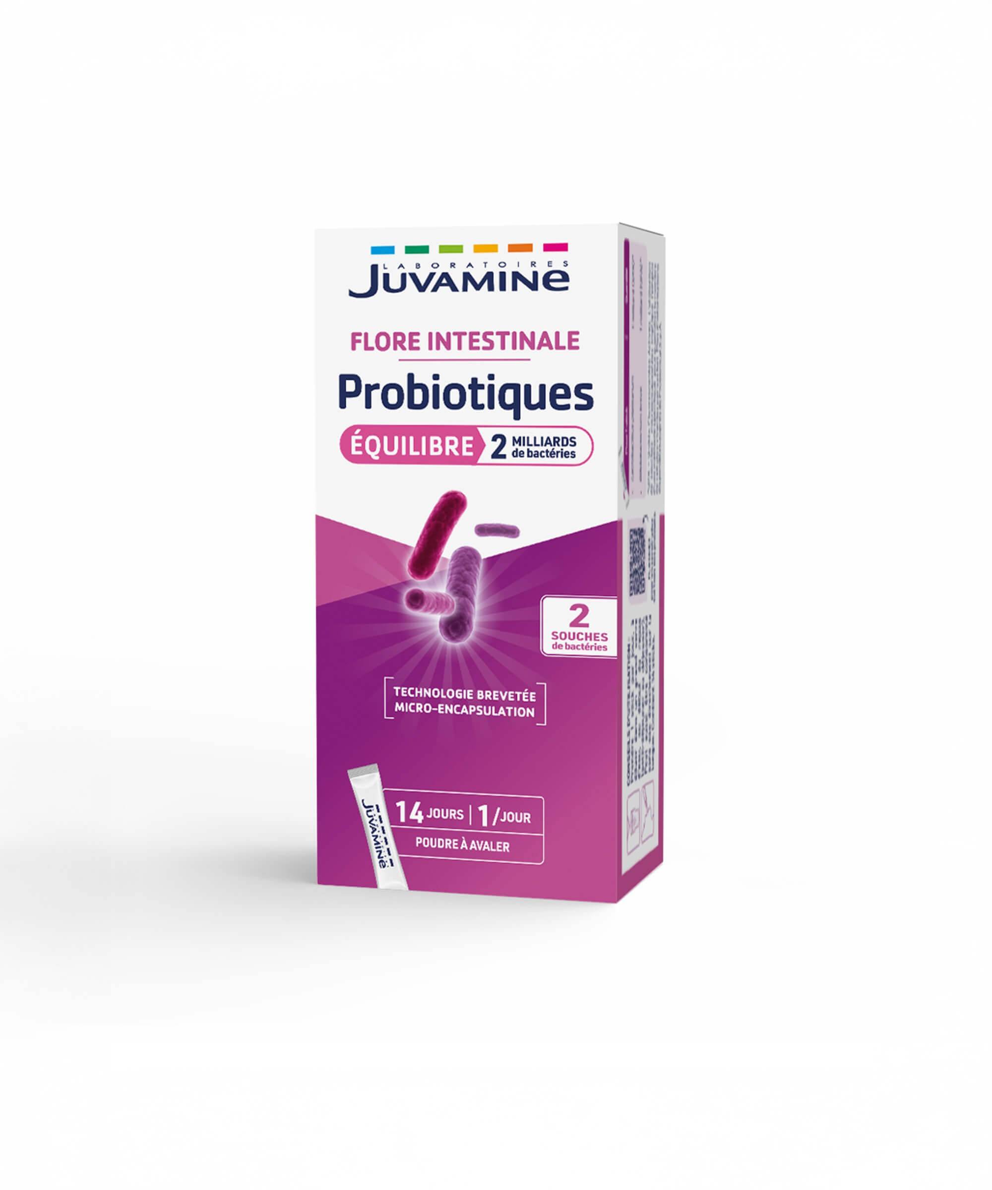 Probiotiques Équilibre - Flore Intestinale 14 sticks | Juvamine